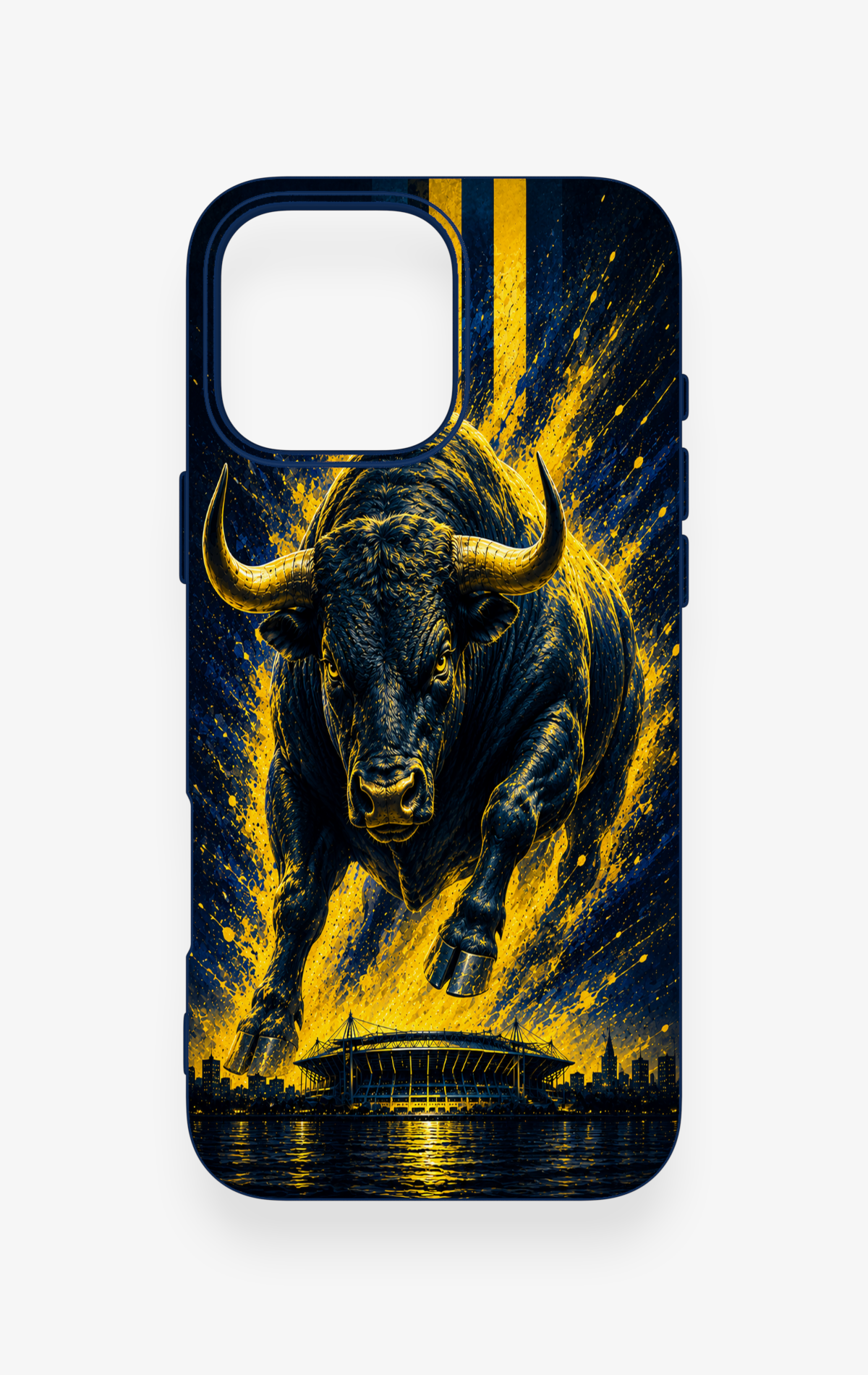 iPhone 16 Pro Max Uyumlu Kadiköy Boğası Desenli Silikon Kılıf
