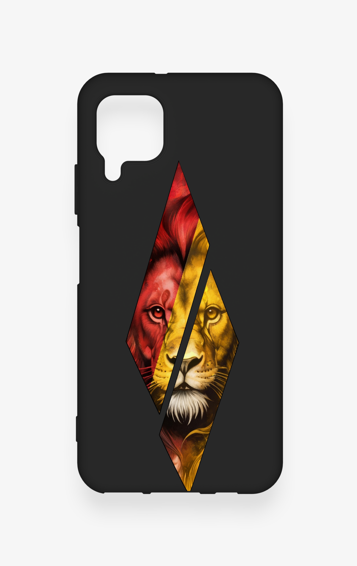 Huawei P40 Lite Uyumlu Kesik Aslan Desenli Silikon Kılıf