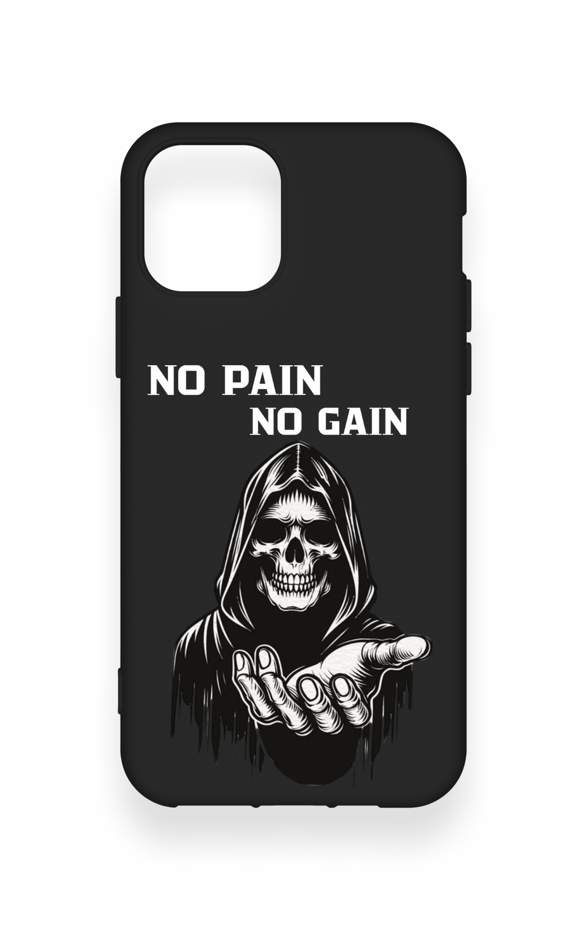 iPhone 11 Pro Uyumlu No Pain No Gain Desenli Silikon Kılıf