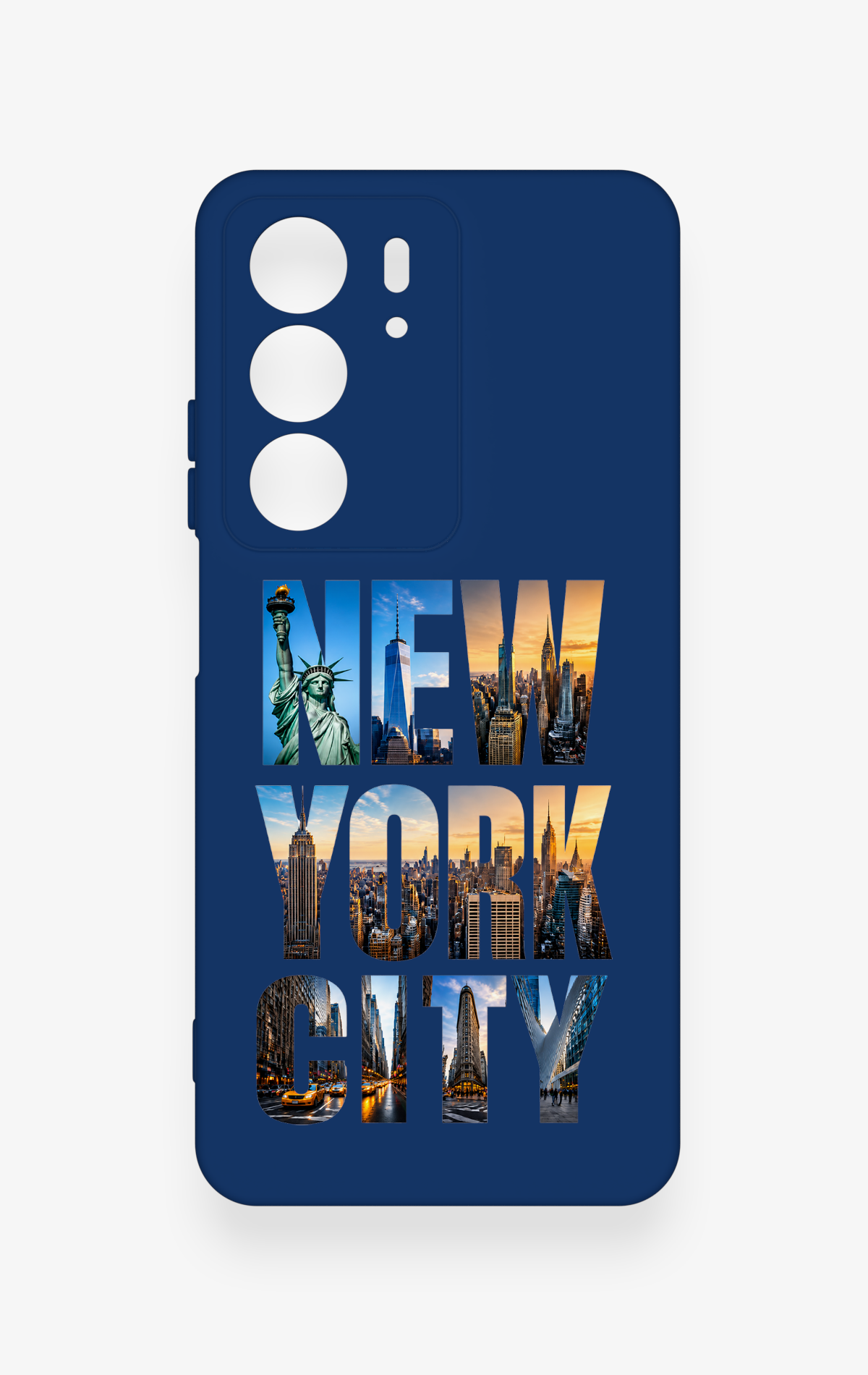 Realme C75 Uyumlu New York City Desenli Silikon Kılıf