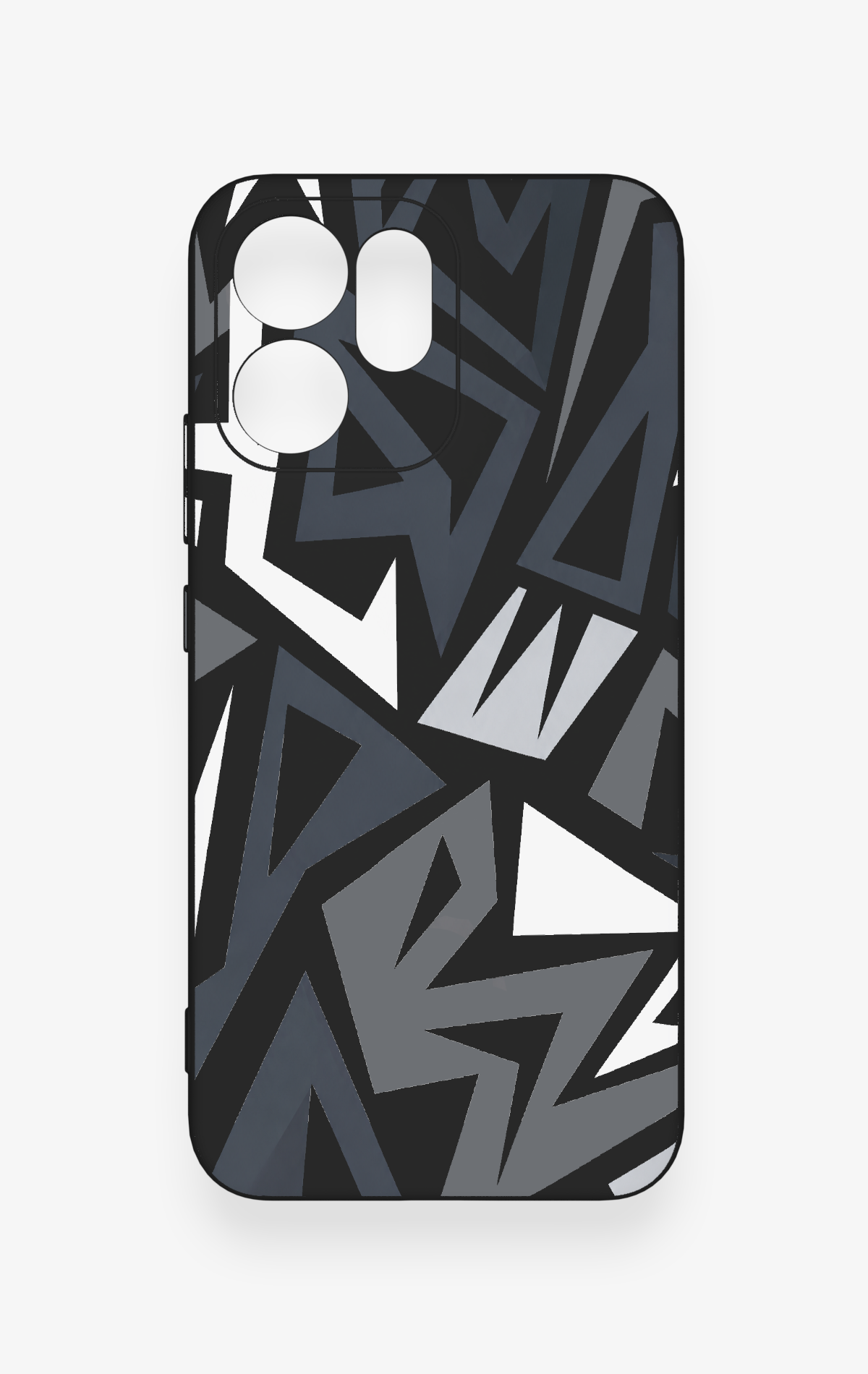 Oppo Reno 14F Uyumlu Geometrik Blok Desenli Silikon Kılıf