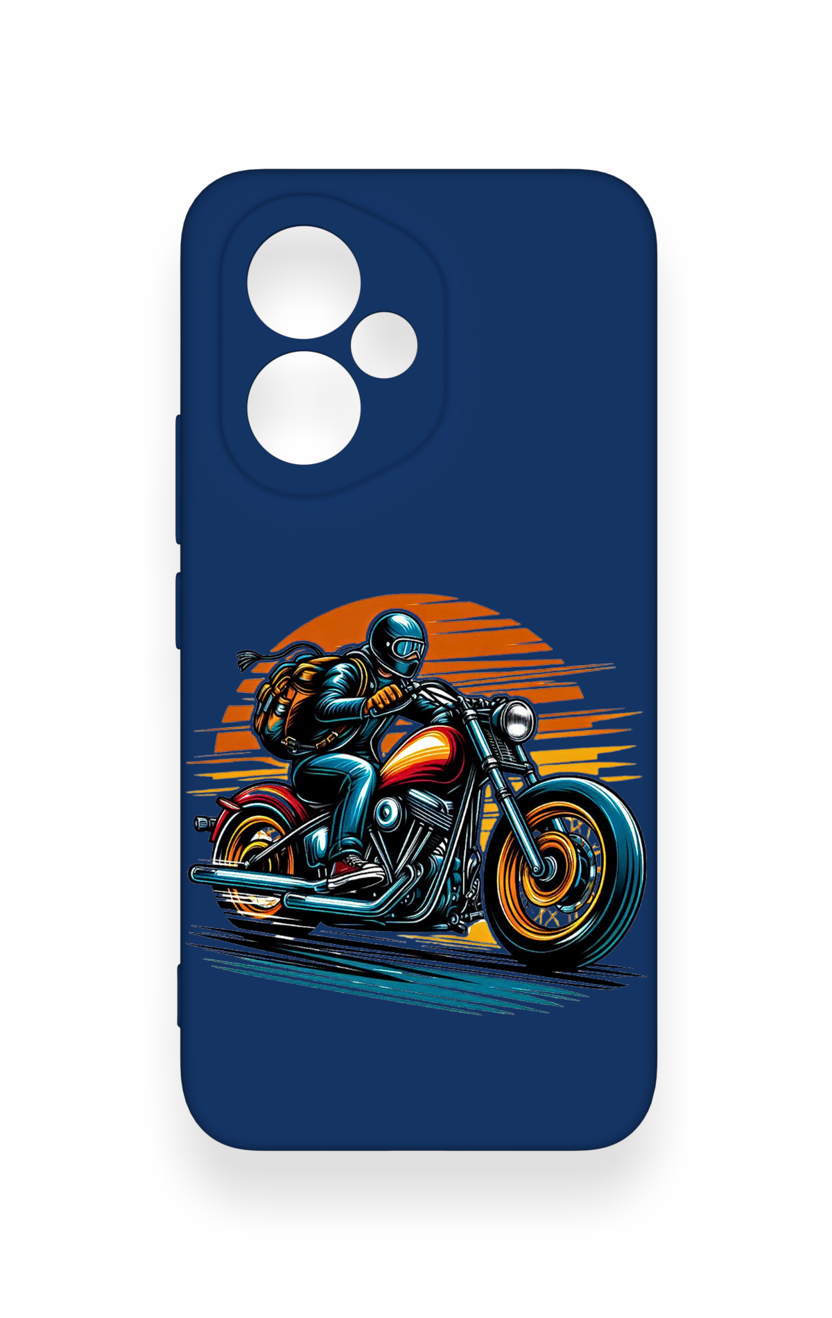 Honor 400 Uyumlu Moto Rider Desenli Silikon Kılıf