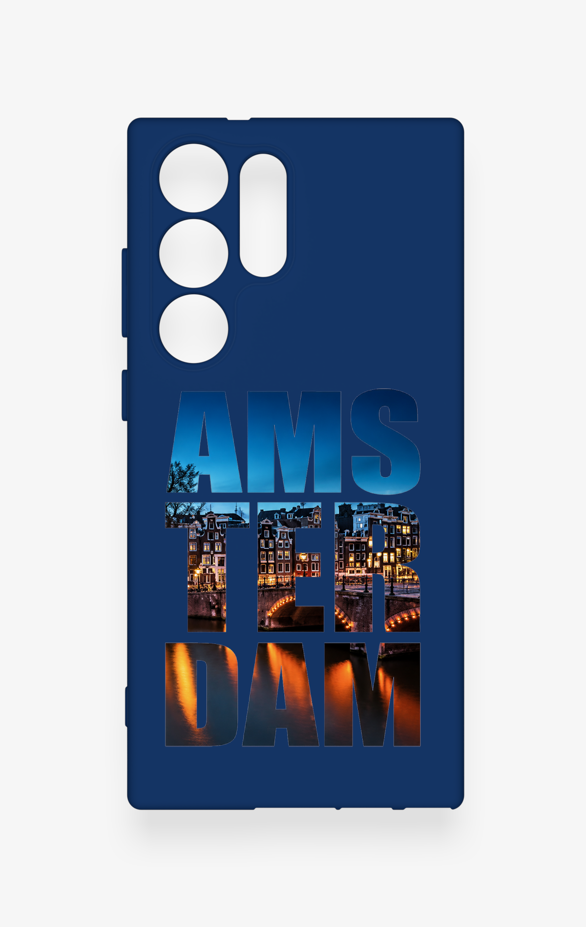 Samsung S23 Ultra Uyumlu Amsterdam Desenli Silikon Kılıf