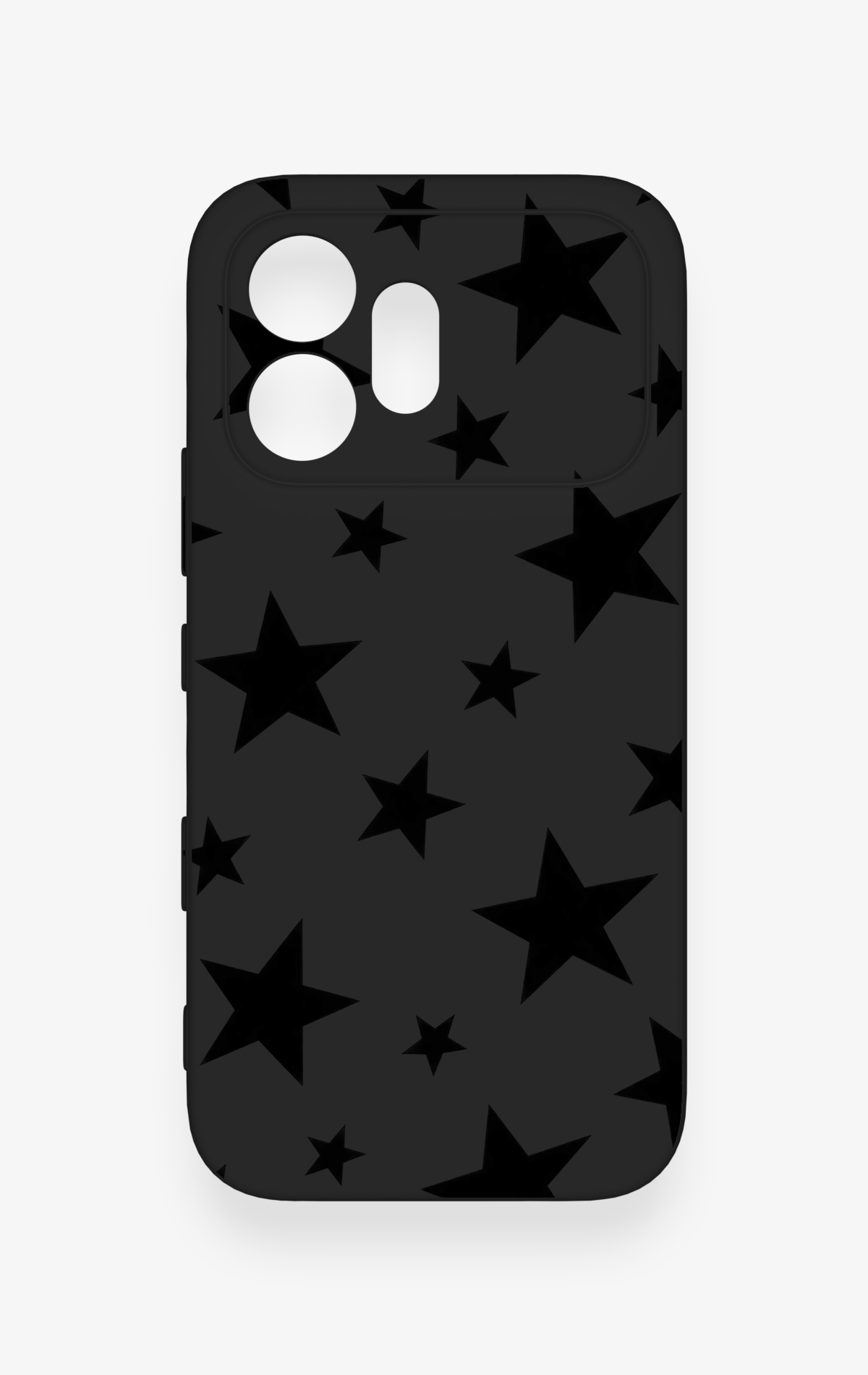 Honor 600 Uyumlu Siyah Star Desenli Silikon Kılıf