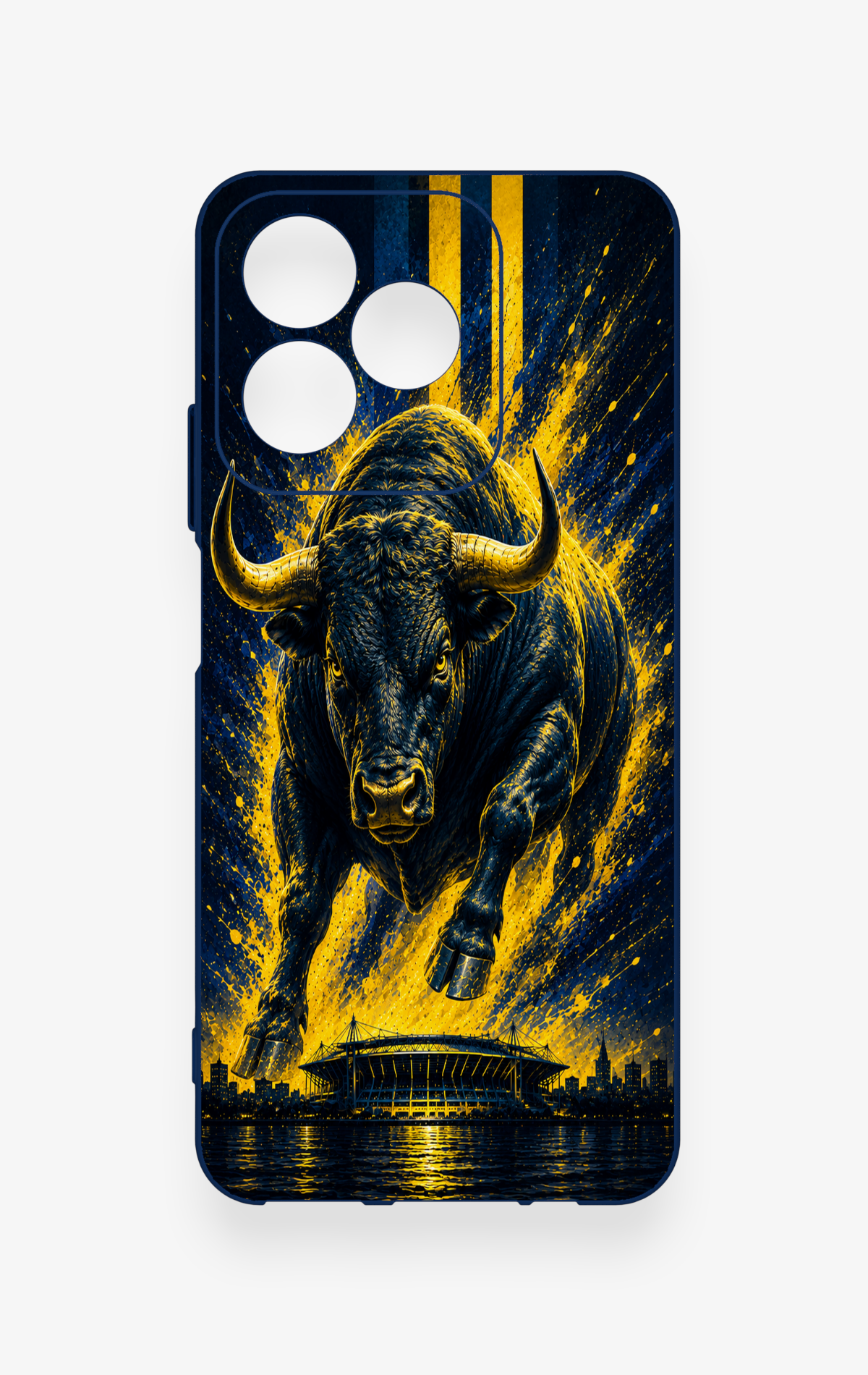Realme C53 Uyumlu Kadiköy Boğası Desenli Silikon Kılıf