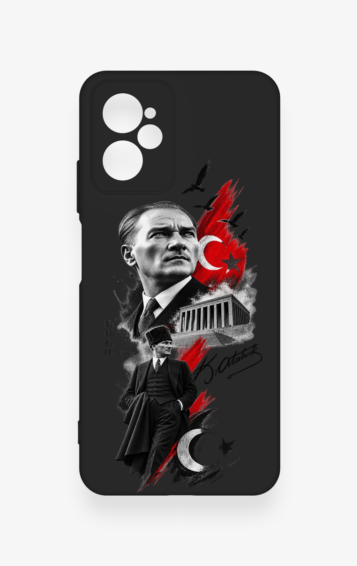 Casper Via X30 Uyumlu Atatürk Anıtkabir Desenli Silikon Kılıf