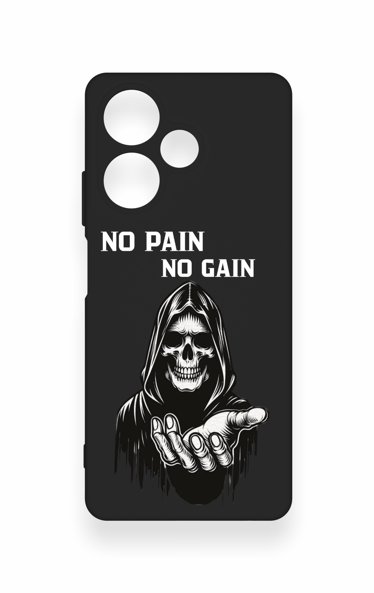 İnfinix Hot 30 Uyumlu No Pain No Gain Desenli Silikon Kılıf