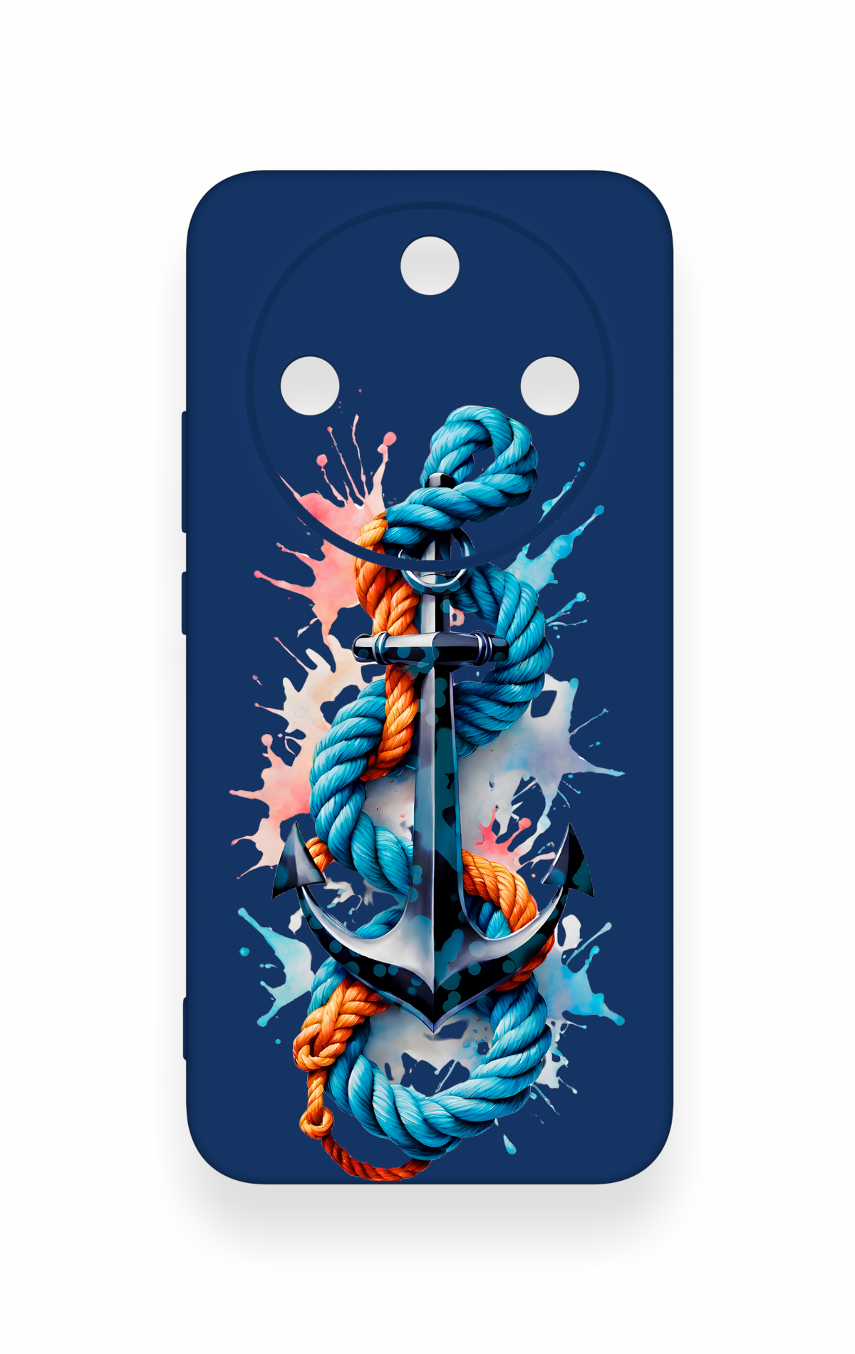 Honor Magic 8 Lite Uyumlu Anchor Desenli Silikon Kılıf