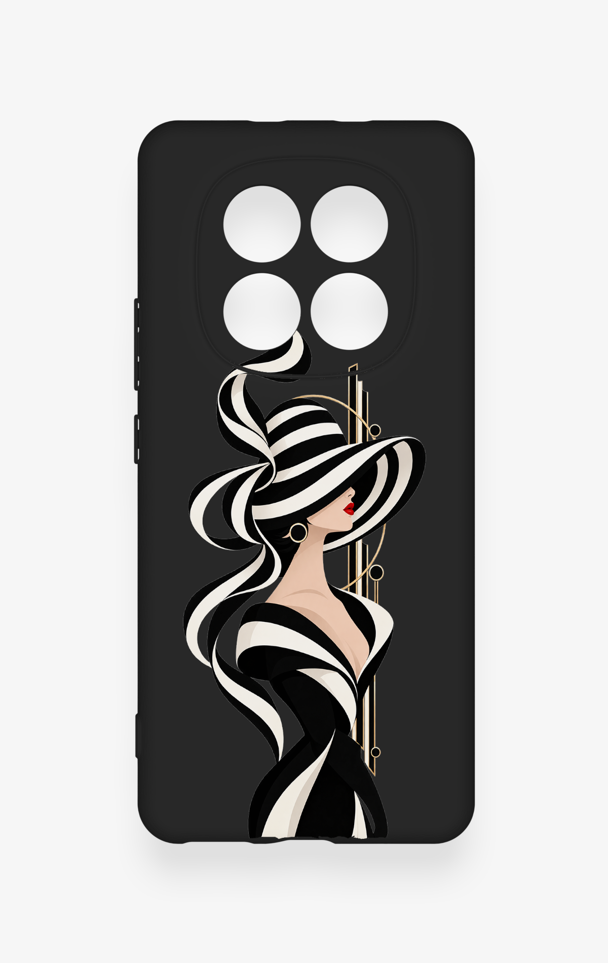 REDMİ NOTE 15 4G Uyumlu Lady Desenli Silikon Kılıf