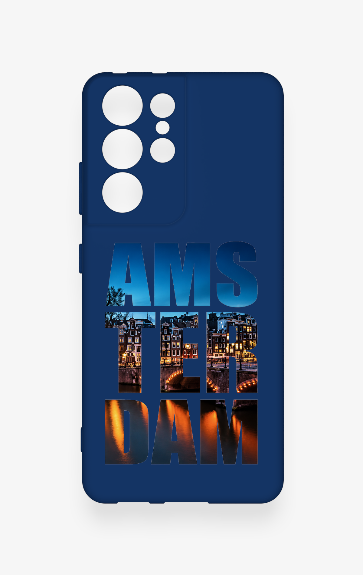 Samsung S21 Ultra Uyumlu Amsterdam Desenli Silikon Kılıf