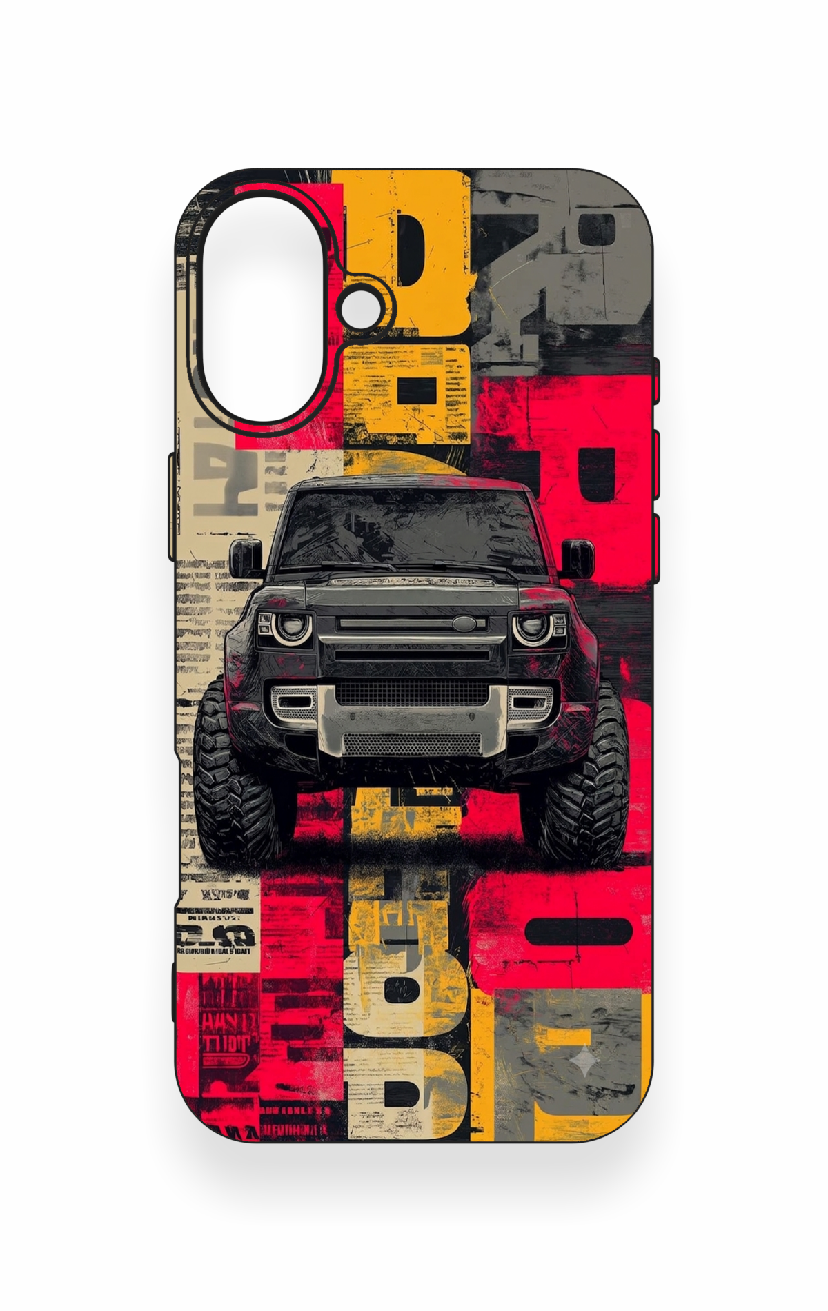 iPhone 16 Plus Uyumlu Defender Truck Desenli Silikon Kılıf
