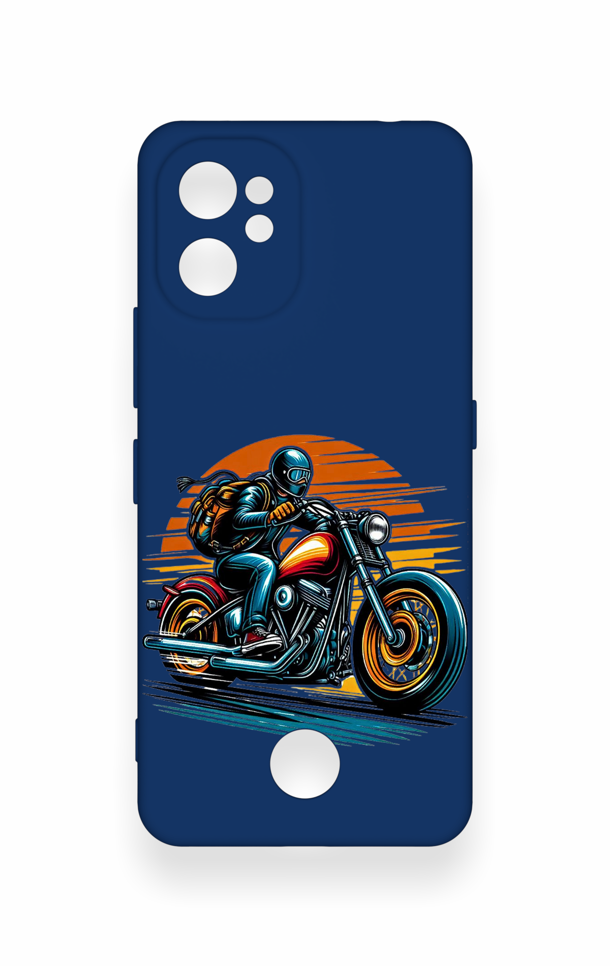 Reeder S19 Max Pro Uyumlu Moto Rider Desenli Silikon Kılıf