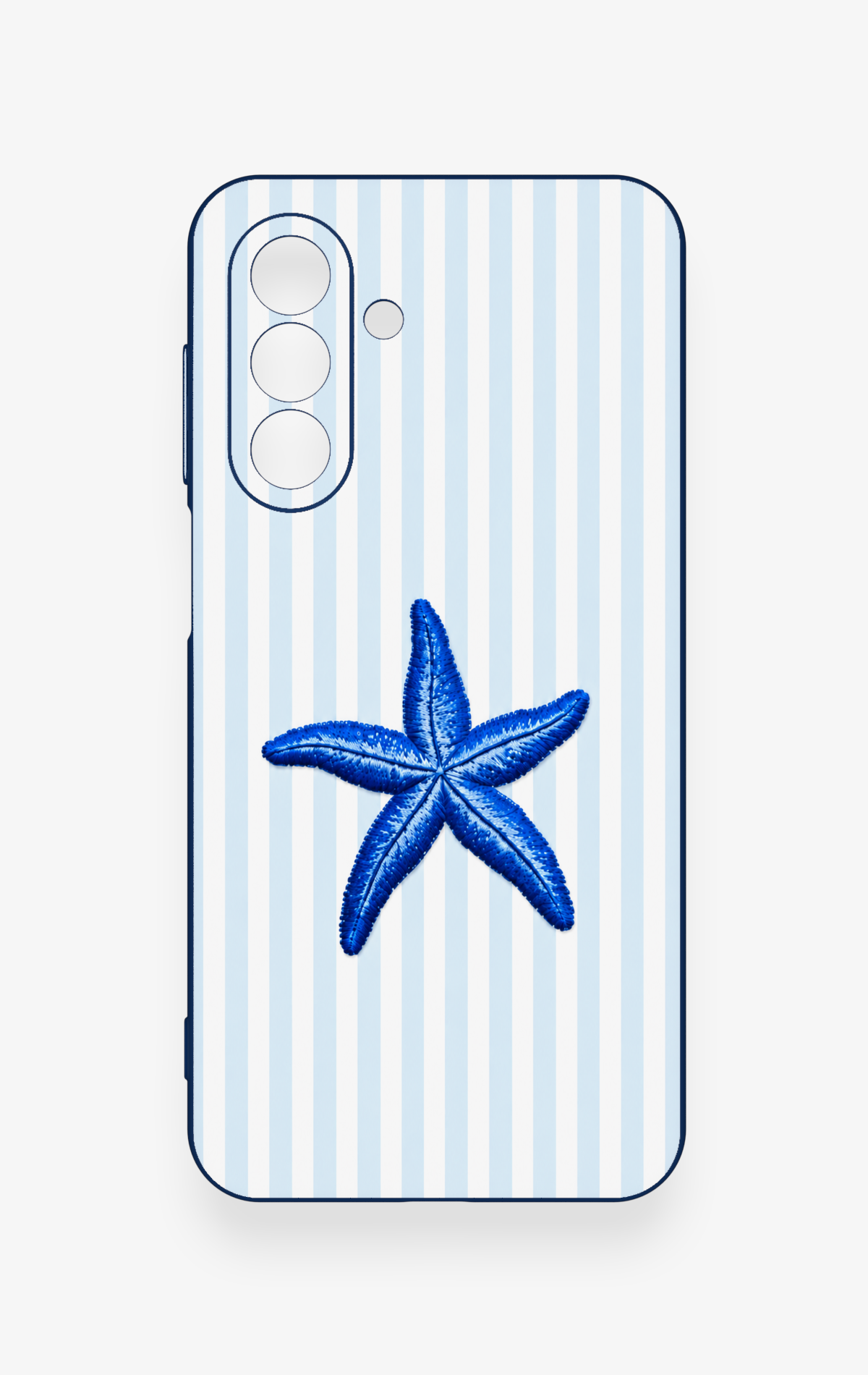 Samsung A17 Uyumlu Mavi Deniz Yıldızı Desenli Silikon Kılıf