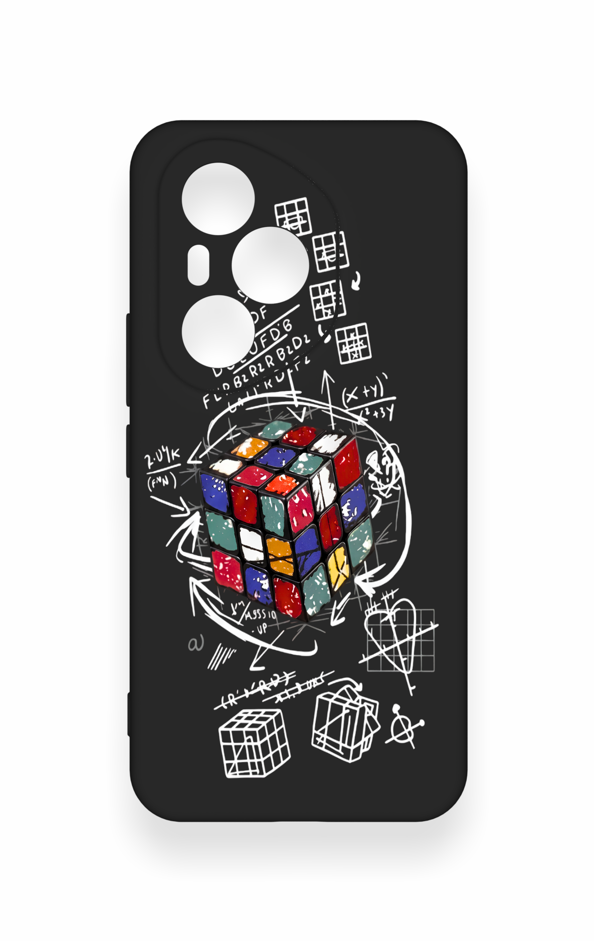 Honor 400 Pro Uyumlu Rubik Küb Desenli Silikon Kılıf