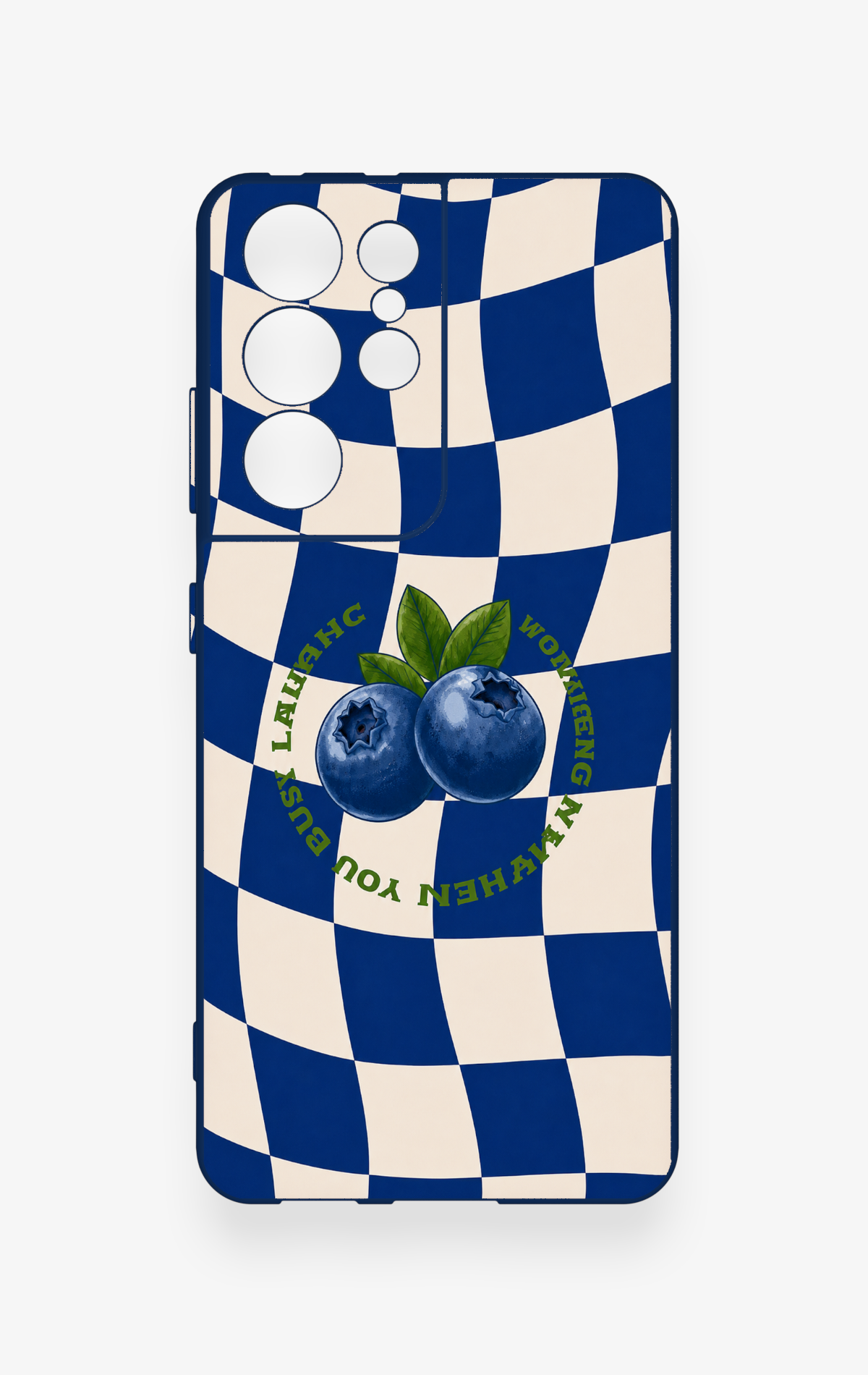 Samsung S21 Ultra Uyumlu Yaban Mersini Desenli Silikon Kılıf