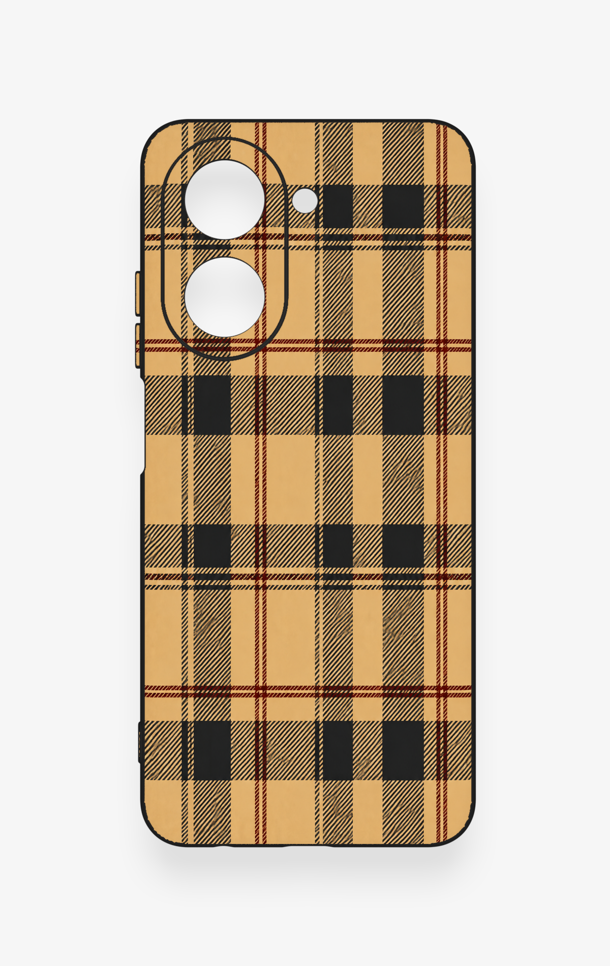Redmi A5 Uyumlu Burberry Ekose Desenli Silikon Kılıf