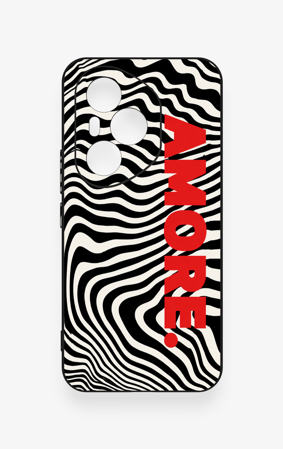 Honor 400 Pro Uyumlu Zebra Amore Desenli Silikon Kılıf