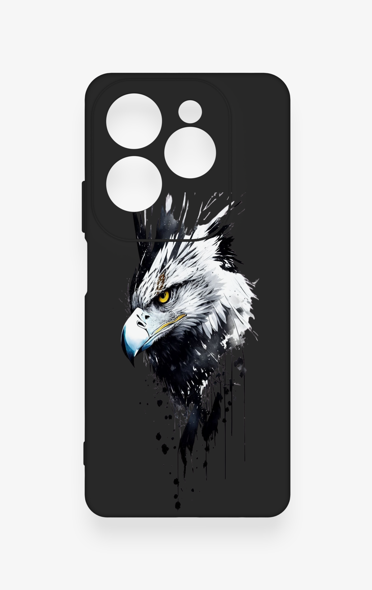 İnfinix Hot 40 Pro Uyumlu Bald Eagle Desenli Silikon Kılıf