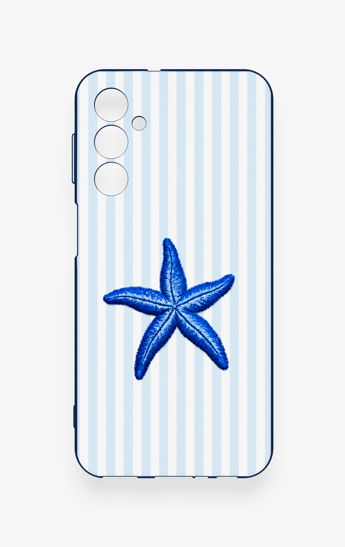 Samsung M34 Uyumlu Mavi Deniz Yıldızı Desenli Silikon Kılıf