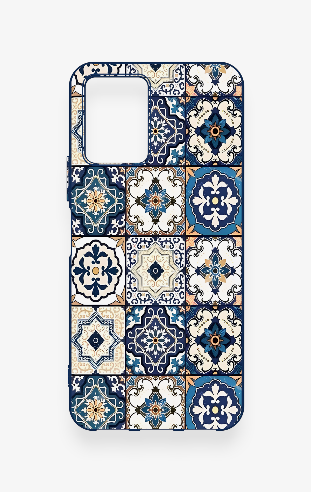 Vivo Y33S Uyumlu Mozaik Çini Desenli Silikon Kılıf