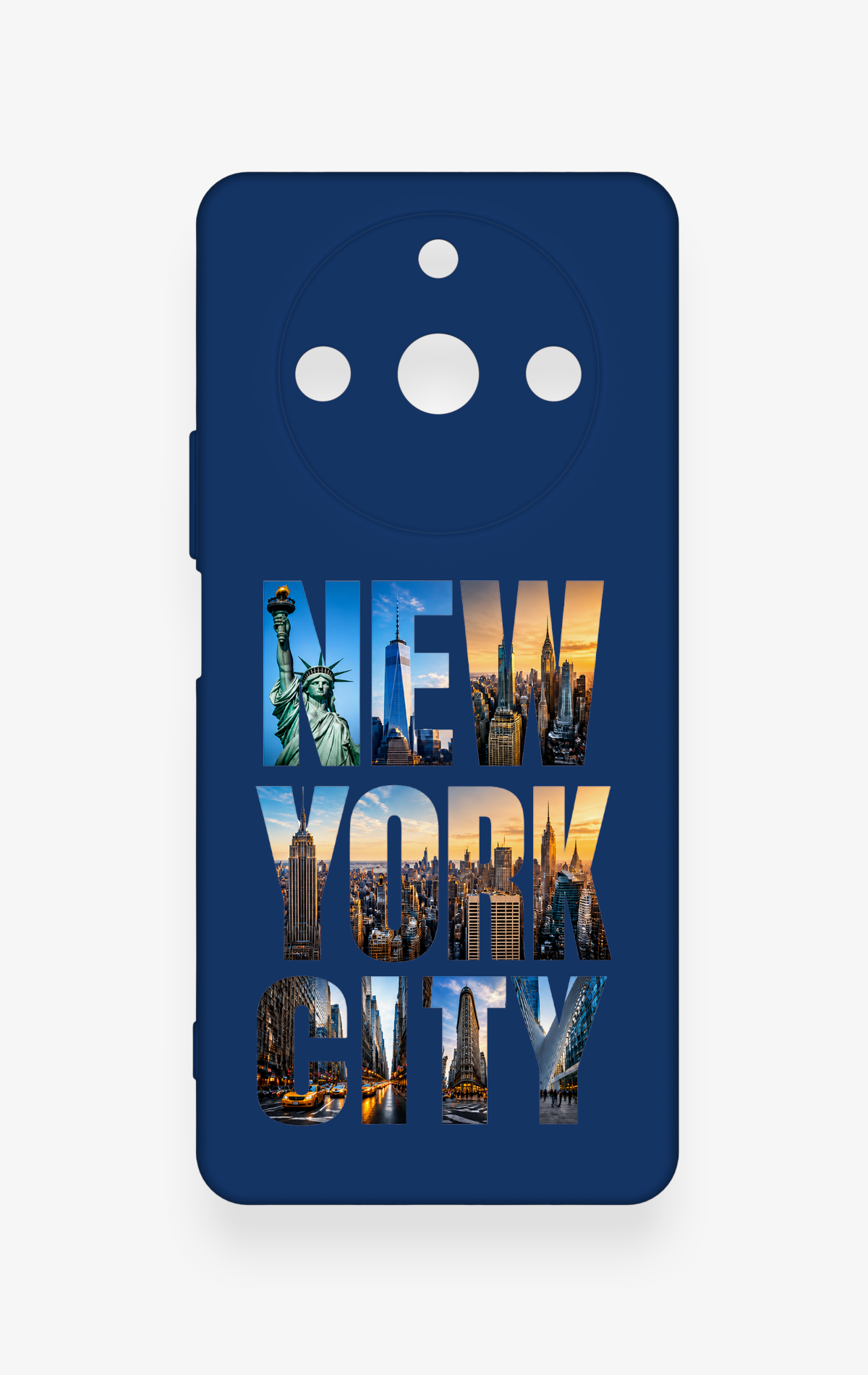 Realme 11 Pro Uyumlu New York City Desenli Silikon Kılıf