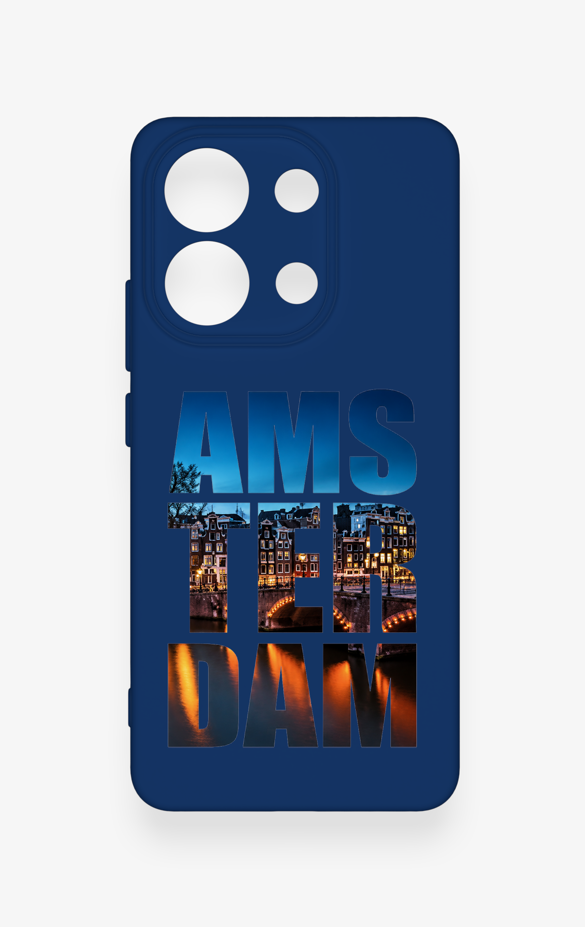 Redmi Note 13 4G Uyumlu Amsterdam Desenli Silikon Kılıf