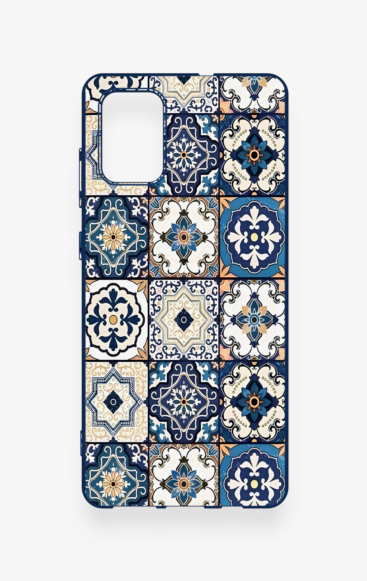Samsung-A71 Uyumlu Mozaik Çini Desenli Silikon Kılıf