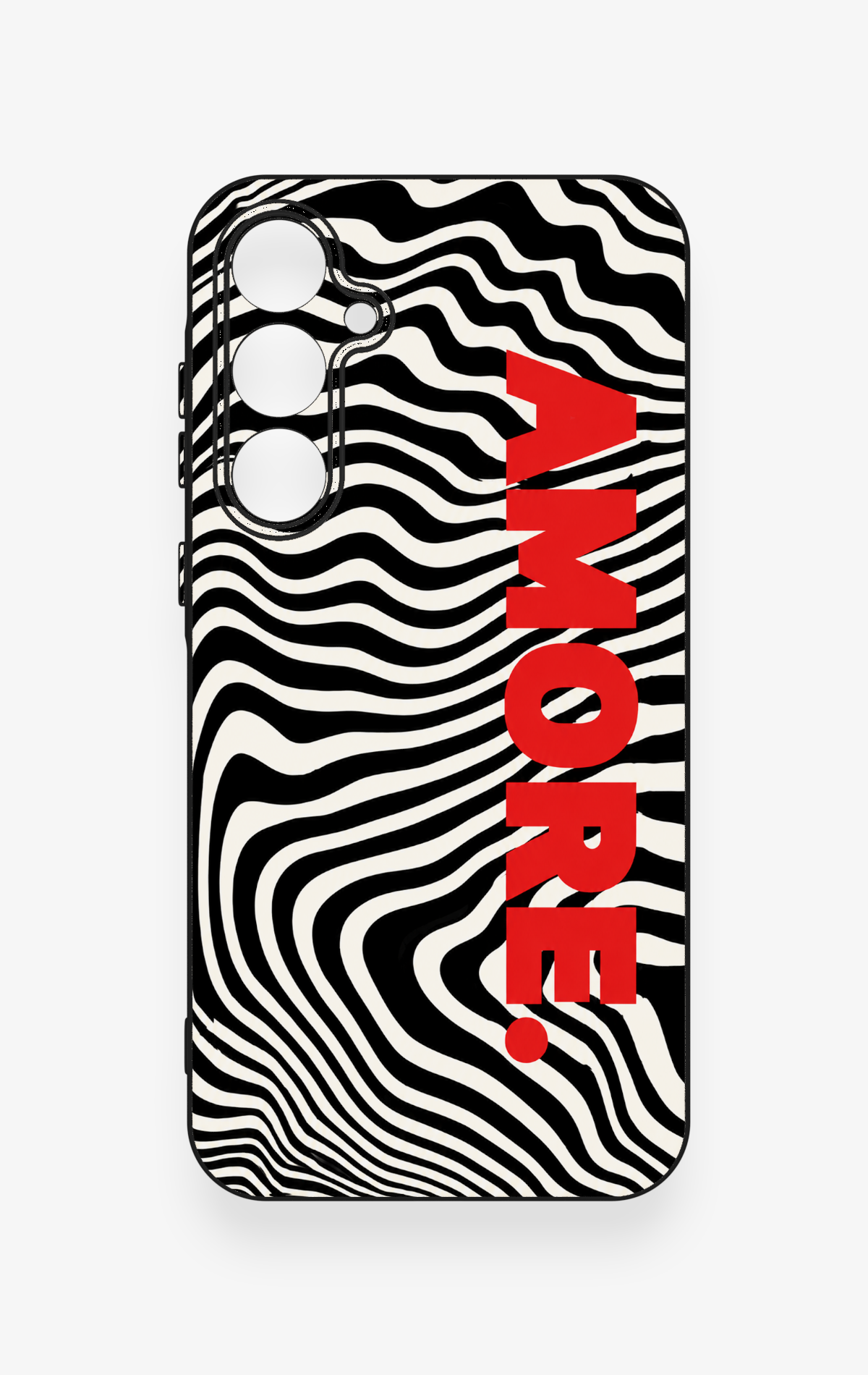 Samsung A35 Uyumlu Zebra Amore Desenli Silikon Kılıf