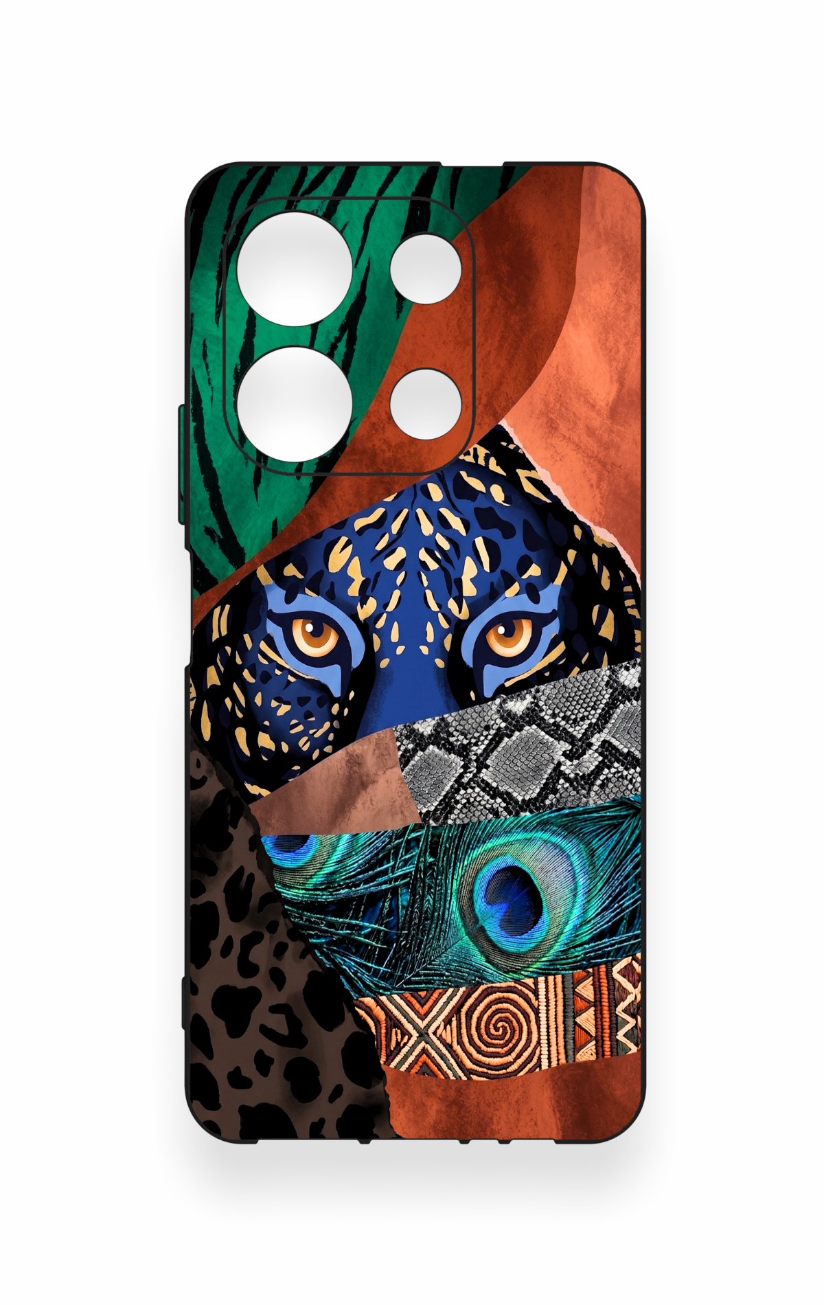 İnfinix Note 30 Uyumlu Amazon Kaplan Desenli Silikon Kılıf