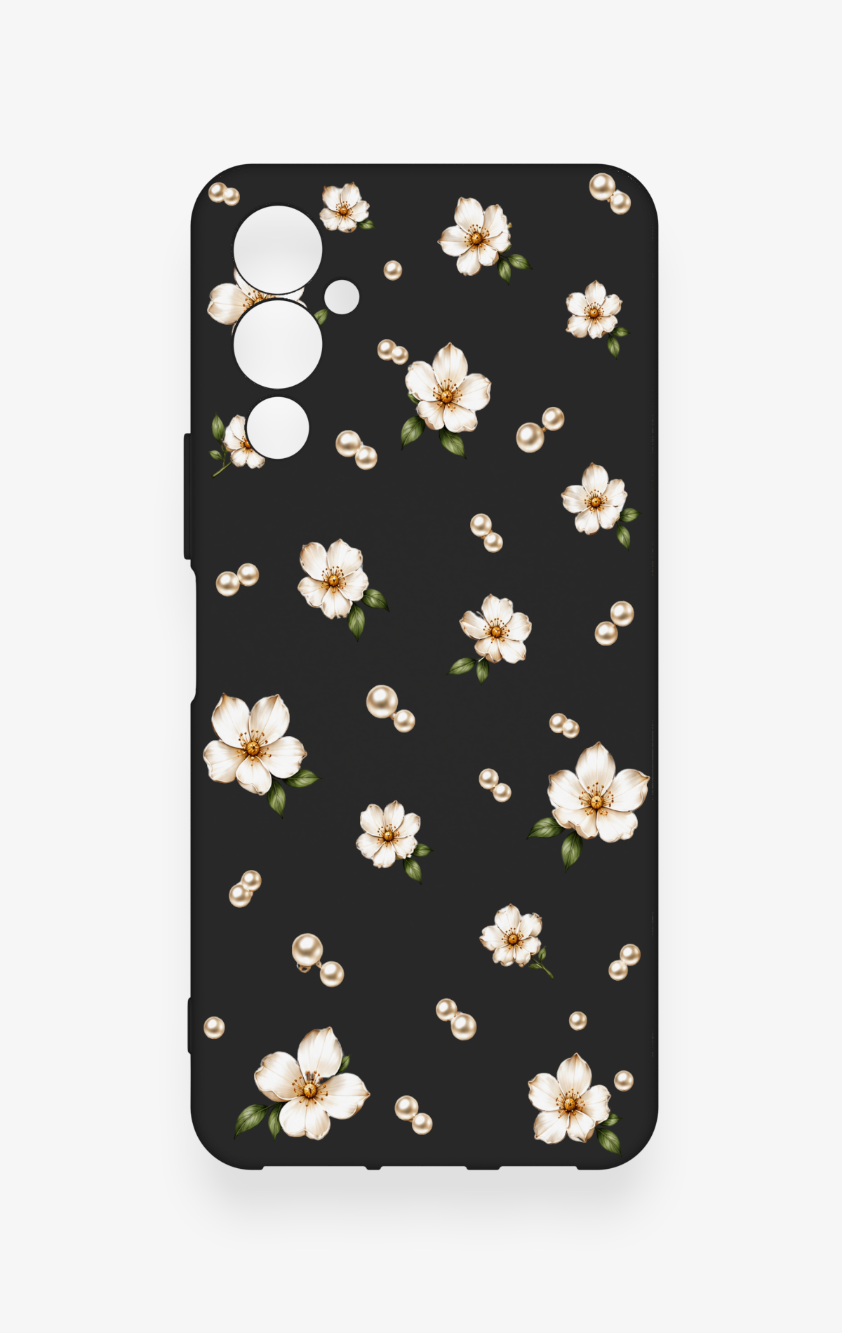 Tecno Pova Neo 4 Uyumlu İnci Papatya Desenli Silikon Kılıf