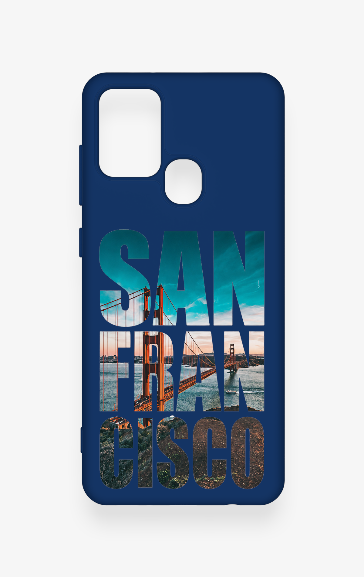 Samsung A21S Uyumlu San Francisco Desenli Silikon Kılıf