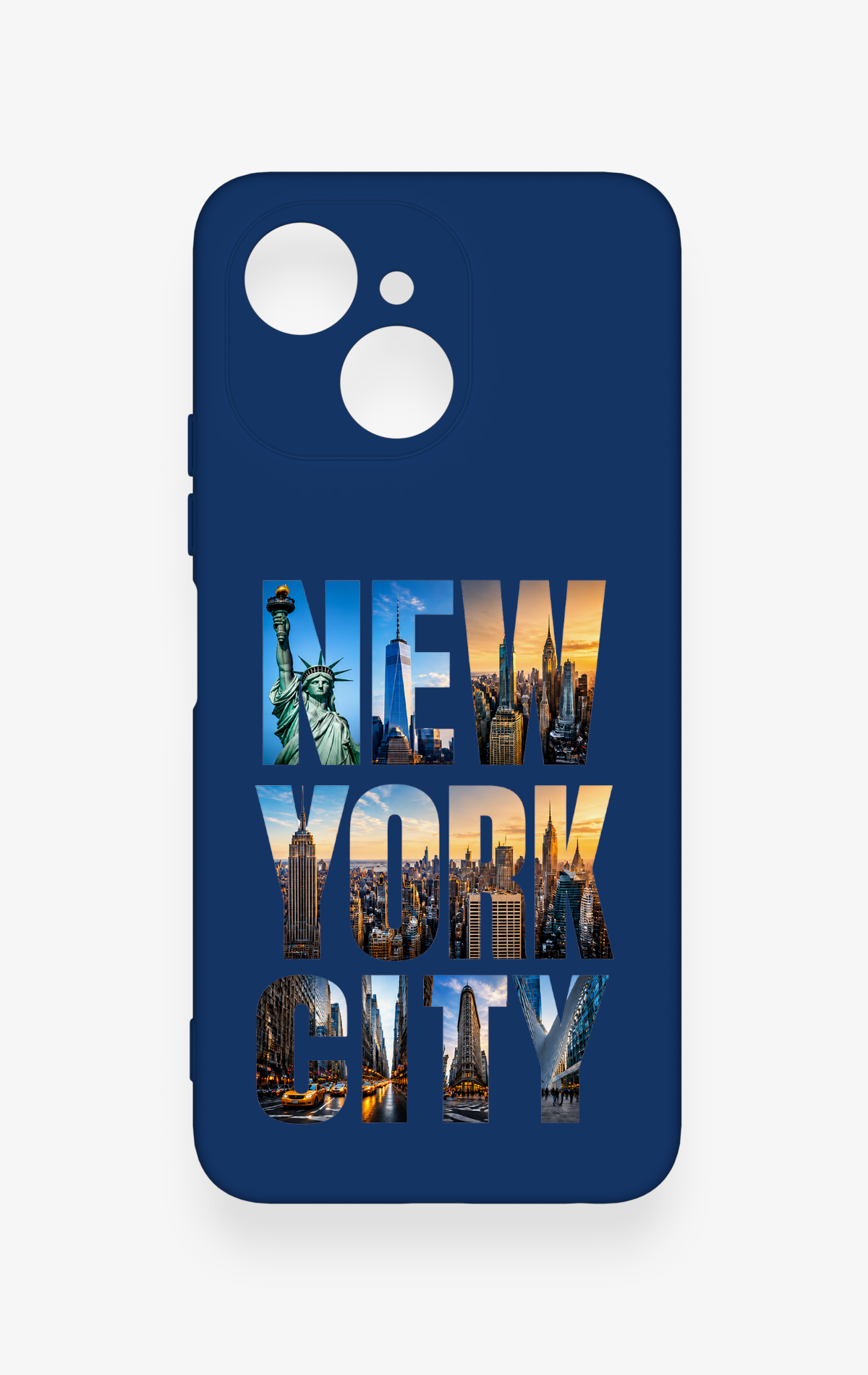 Tecno Spark 40C Uyumlu New York City Desenli Silikon Kılıf