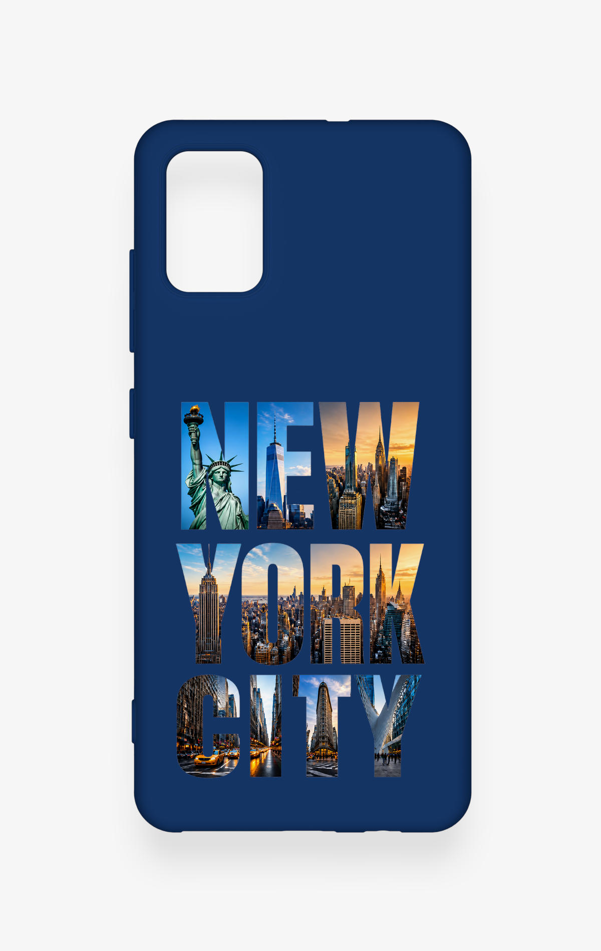 Saamsung A51 Uyumlu New York City Desenli Silikon Kılıf