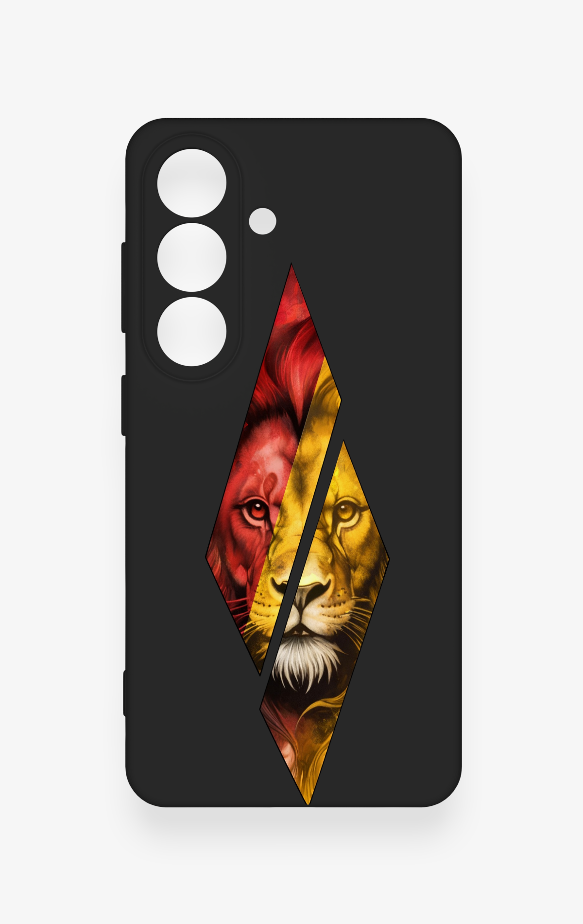 Samsung S26 Uyumlu Kesik Aslan Desenli Silikon Kılıf