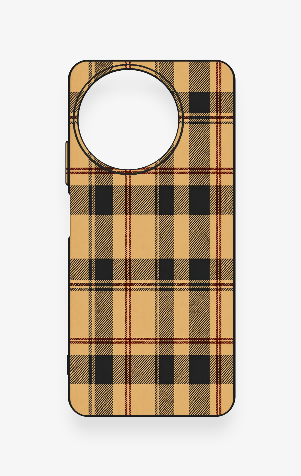 Realme 11 Uyumlu Burberry Ekose Desenli Silikon Kılıf