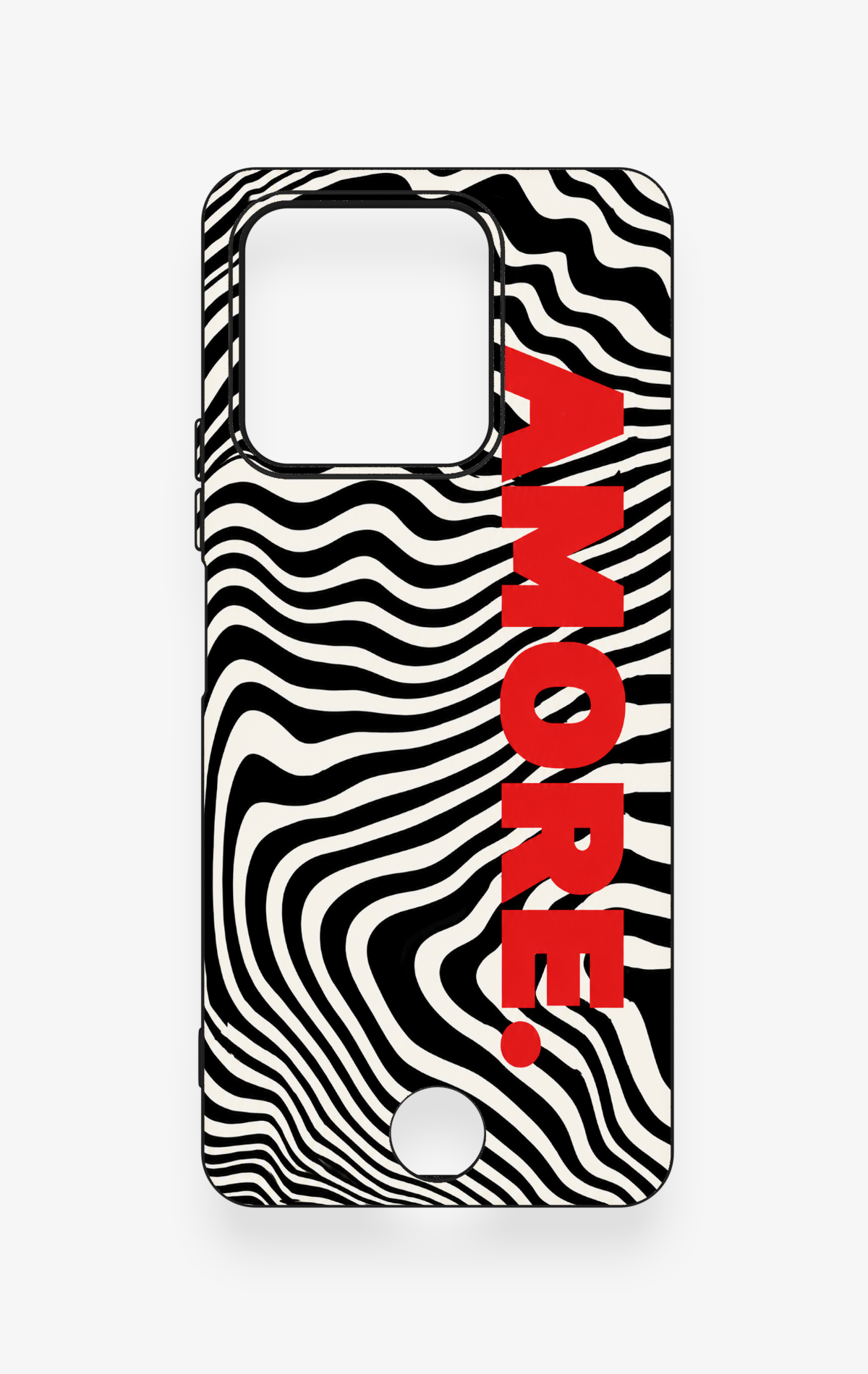 Reeder S71 Uyumlu Zebra Amore Desenli Silikon Kılıf