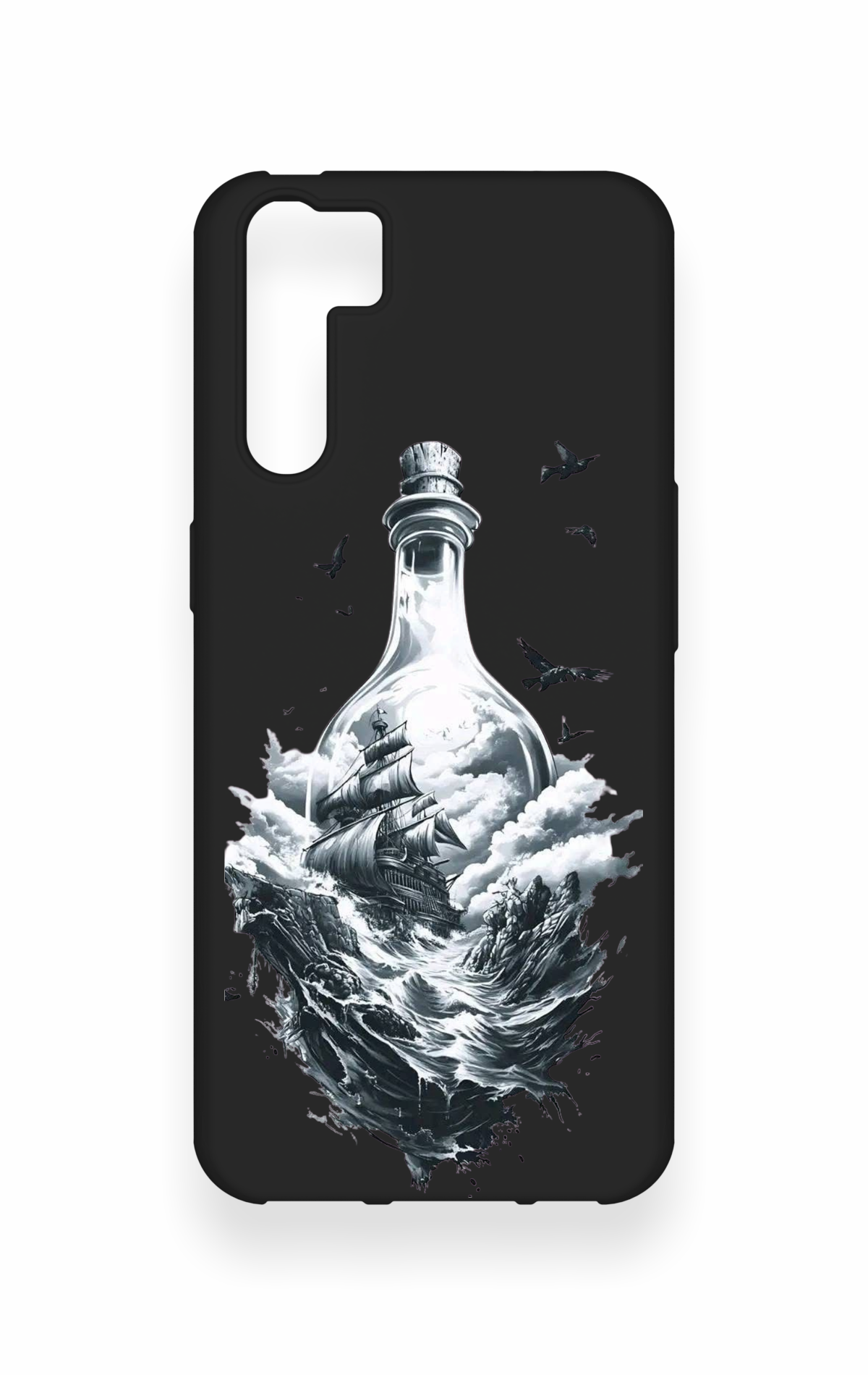 Oppo A91 Uyumlu Secret Sea Desenli Silikon Kılıf