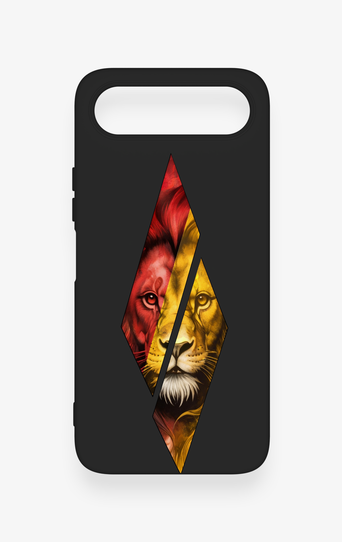 Tecno Spark 50 5G Uyumlu Kesik Aslan Desenli Silikon Kılıf