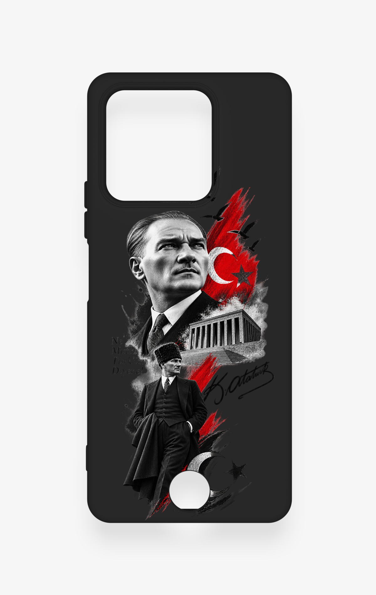Reeder S71 Uyumlu Atatürk Anıtkabir Desenli Silikon Kılıf