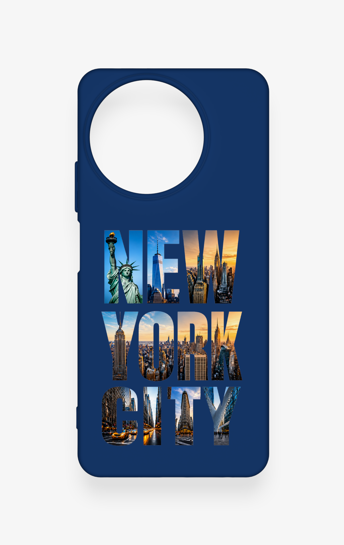 Realme 11 Uyumlu New York City Desenli Silikon Kılıf