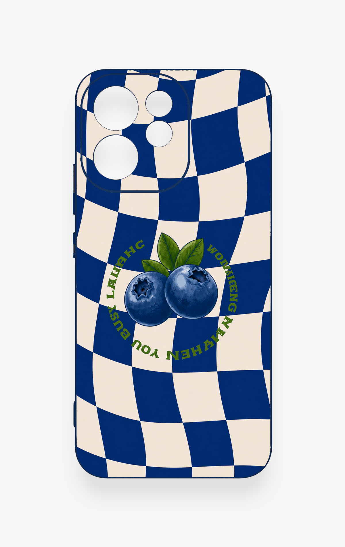 Oppo Reno 15F Uyumlu Yaban Mersini Desenli Silikon Kılıf
