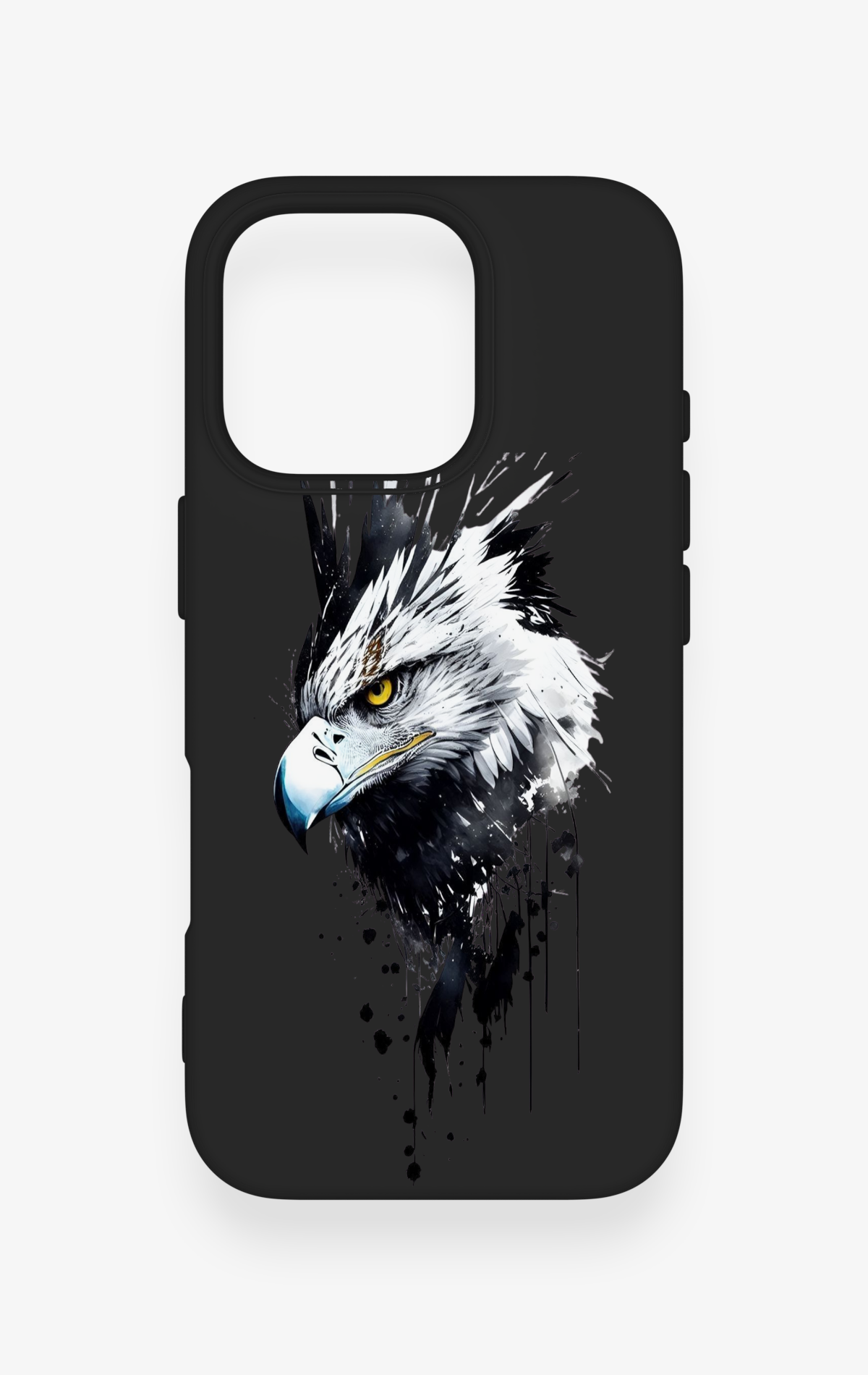 iPhone 16 Pro Uyumlu Bald Eagle Desenli Silikon Kılıf