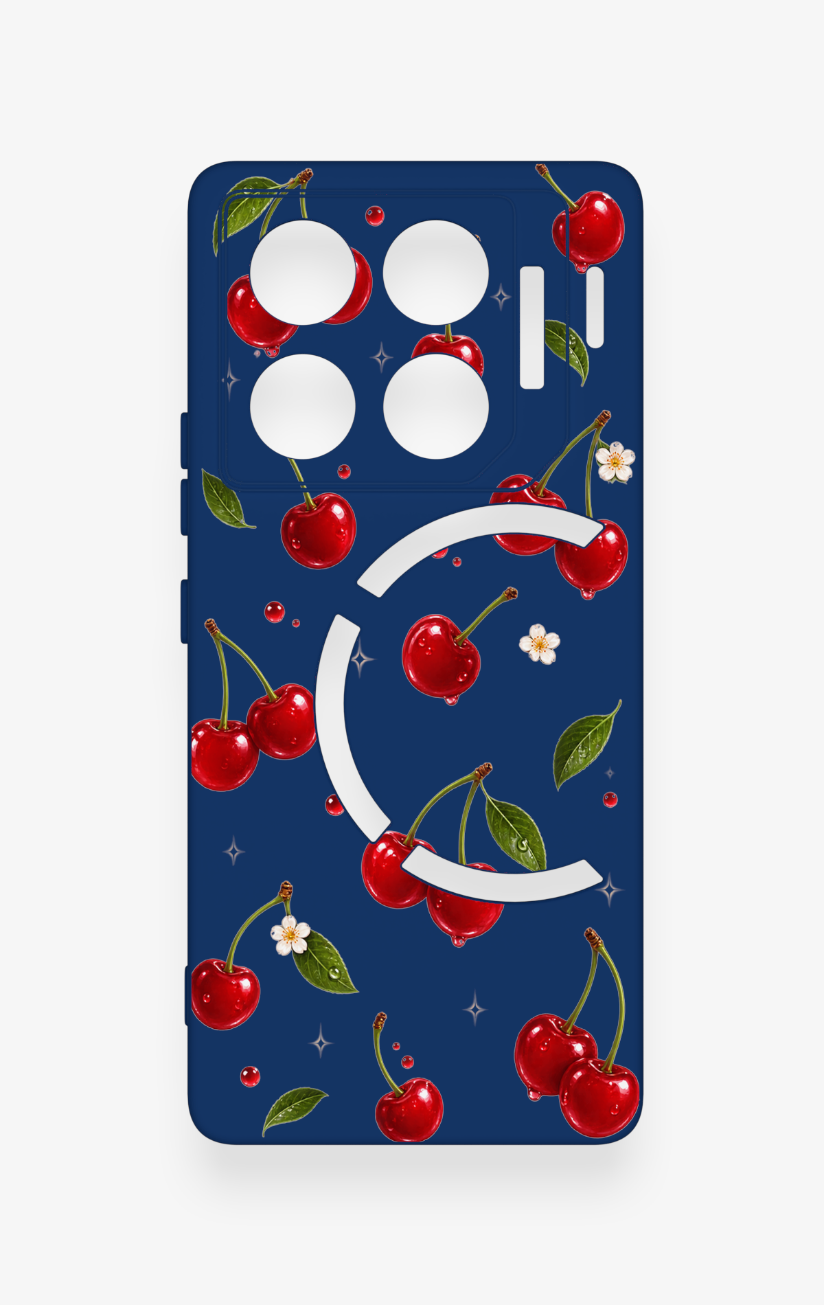 İnfinix Gt 20 Pro Uyumlu Kiraz Papatya Desenli Silikon Kılıf