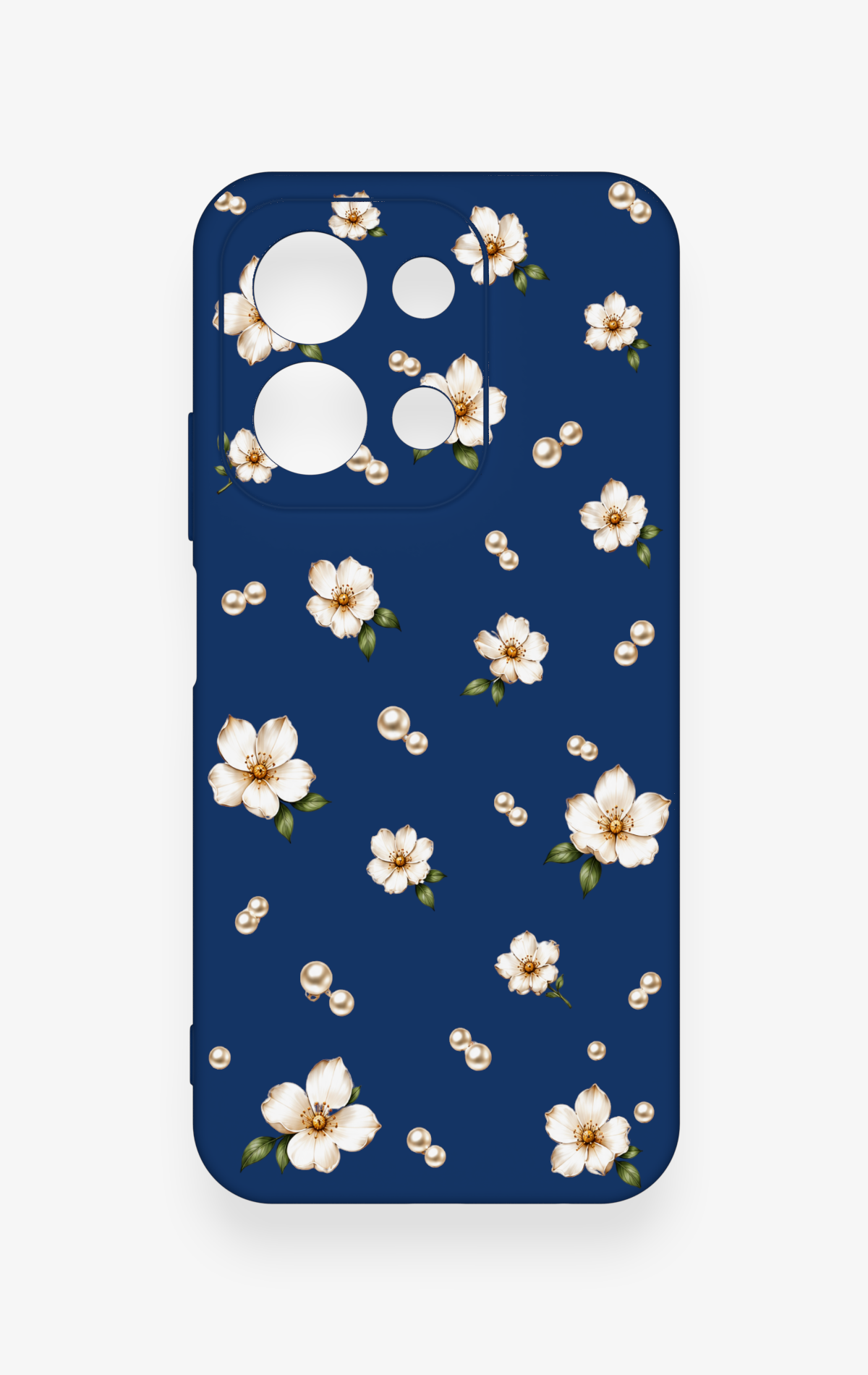 Redmi 15C 4G Uyumlu Papatya İnci Desenli Silikon Kılıf