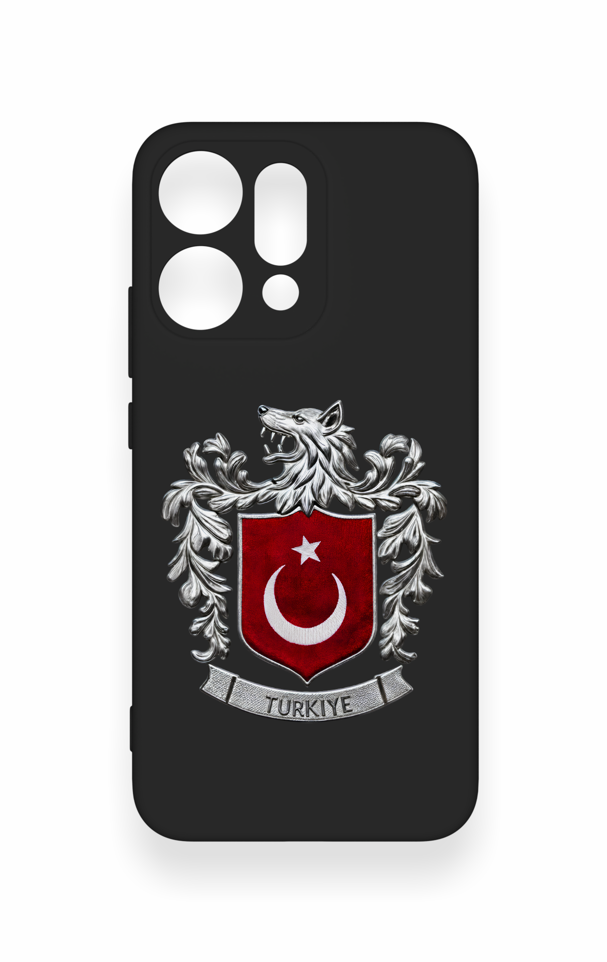 Oppo Reno 14 Uyumlu Türk Arma Desenli Silikon Kılıf