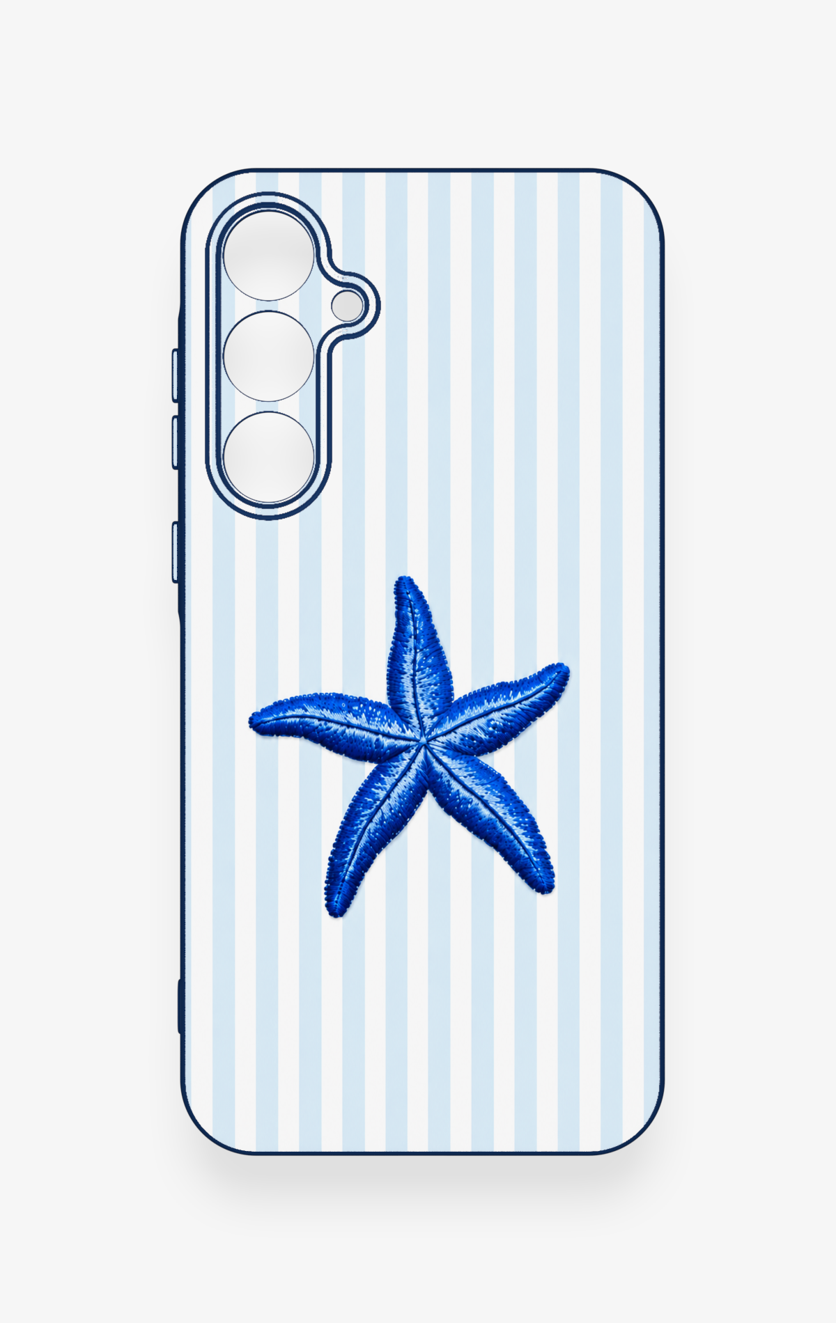 Samsung A35 Uyumlu Mavi Deniz Yıldızı Desenli Silikon Kılıf