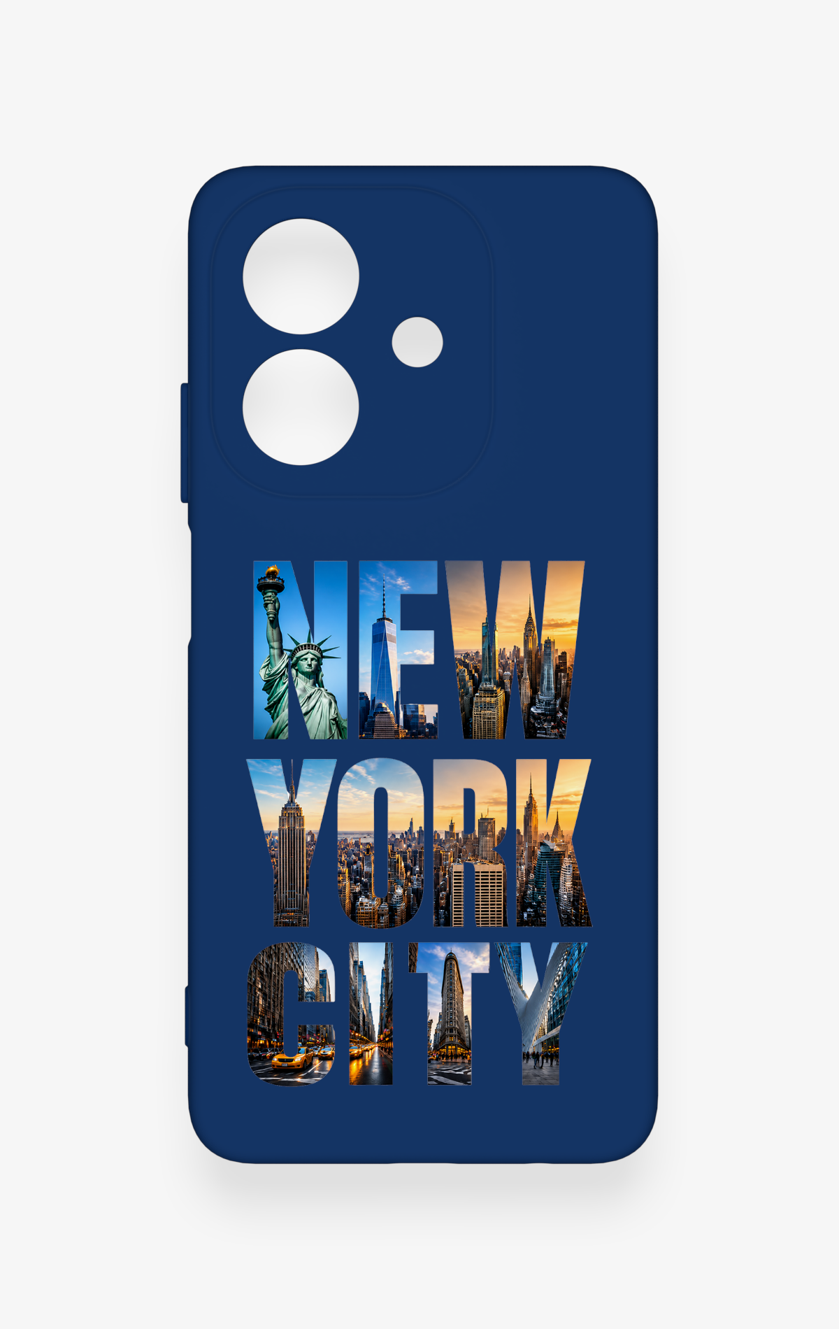 Oppo A3 Uyumlu New York City Desenli Silikon Kılıf
