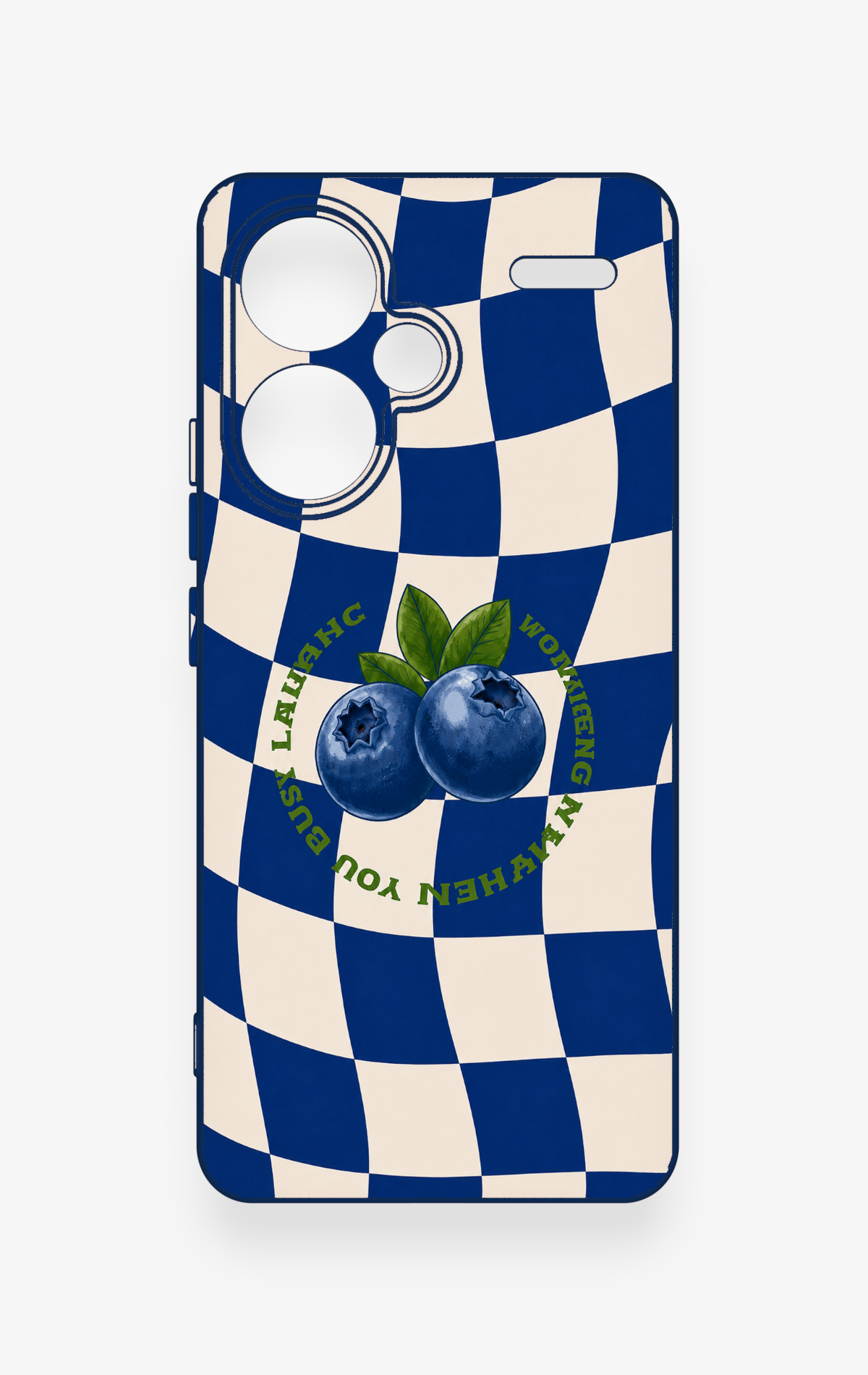 Redmi Note 13 Pro Plus Uyumlu Yaban Mersini Desenli Silikon Kılıf