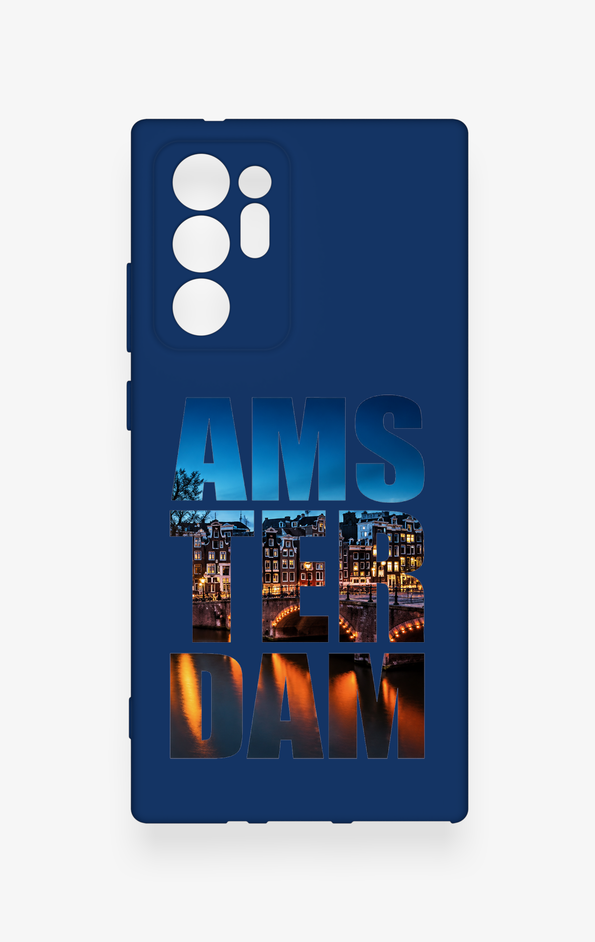 Samsung Note 20 Ultra Uyumlu Amsterdam Desenli Silikon Kılıf