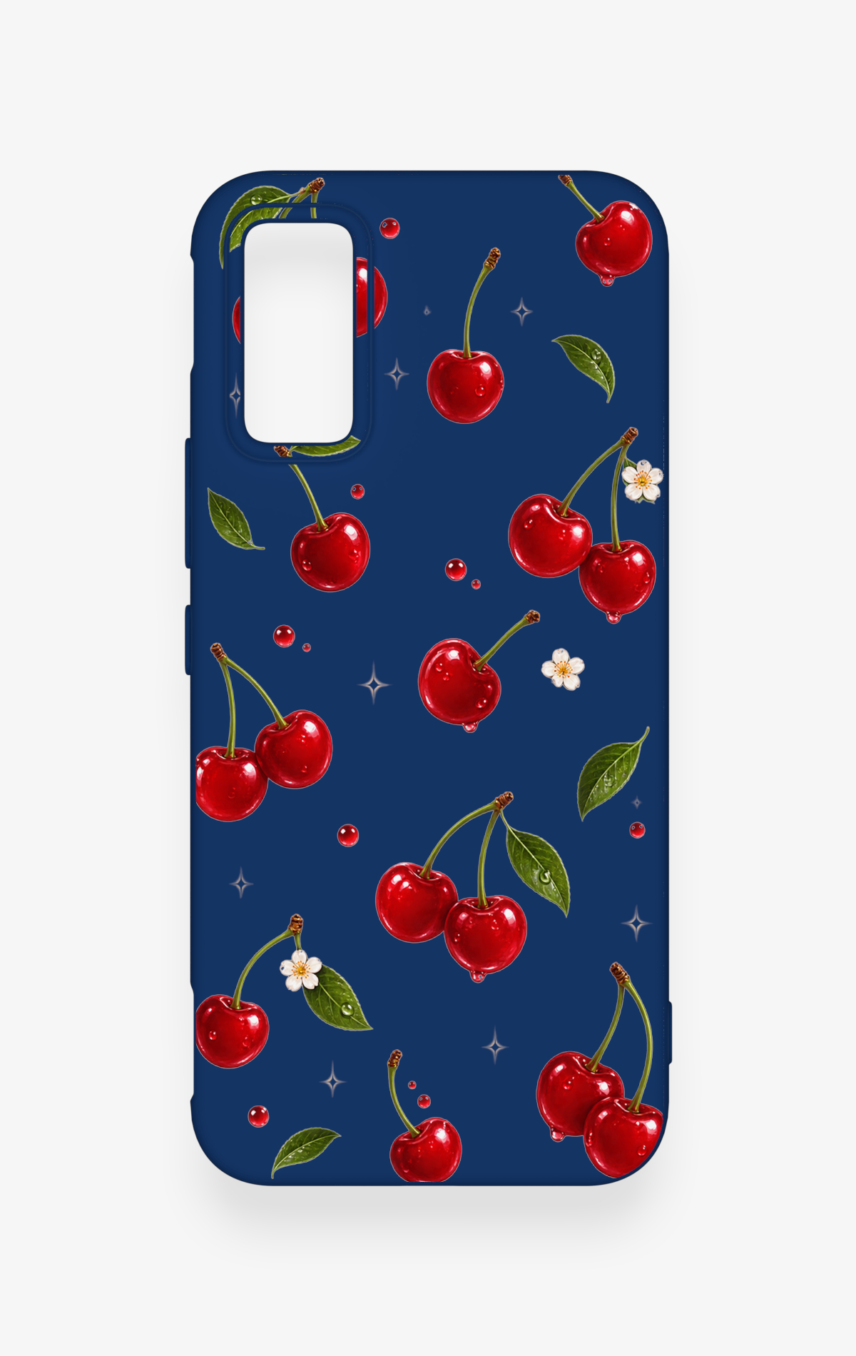 İnfinix Gt 30 Pro Uyumlu Kiraz Papatya Desenli Silikon Kılıf